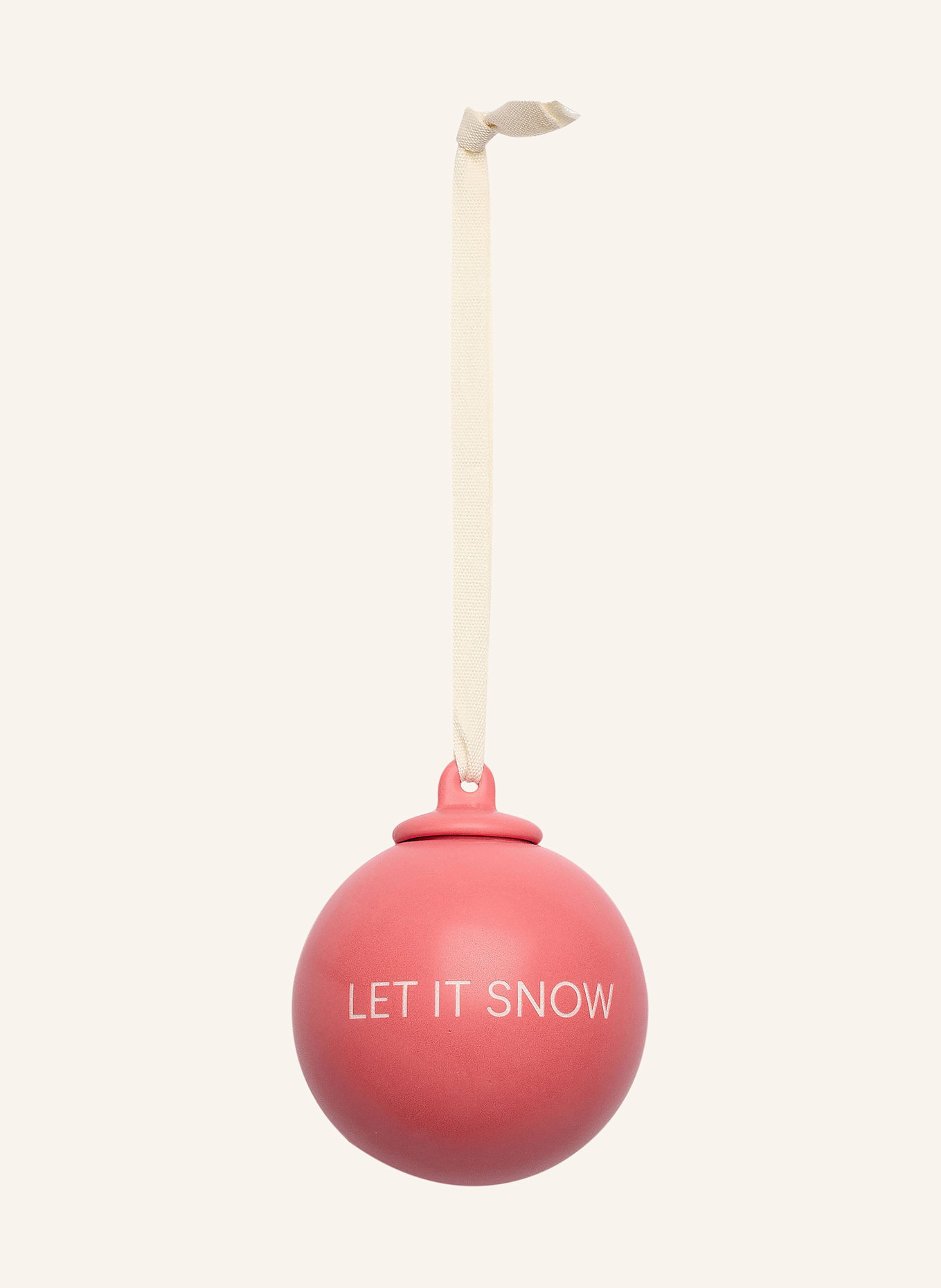 DESIGN LETTERS Bombki choinkowe XMAS STORIES, 4 szt.: JASNOCZERWONY/ JASNOFIOLETOWY