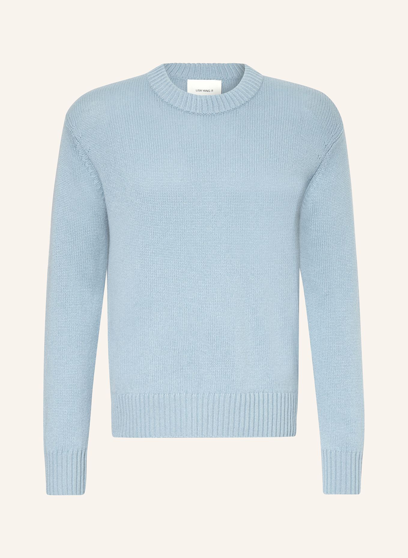 LISA YANG Cashmere-Pullover KRISTIAN, Farbe: HELLBLAU (Bild 1)