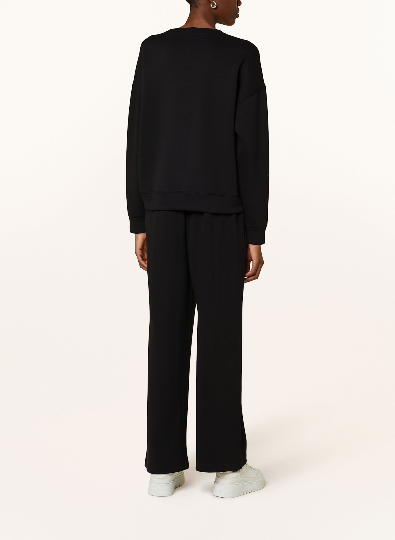 MSCH COPENHAGEN MSCHEDILINA trousers in jogging style: BLACK