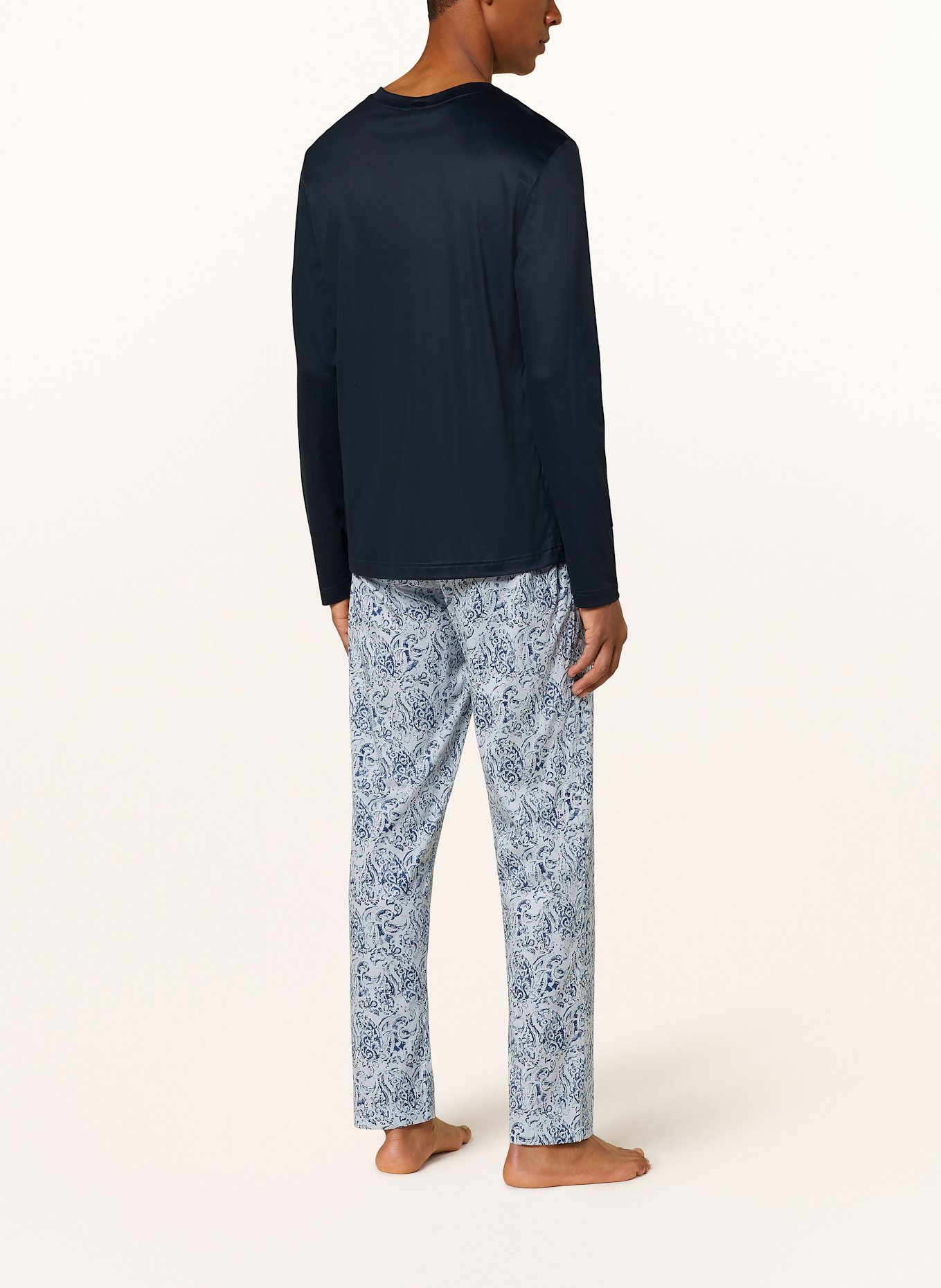 zimmerli Pajama shirt SUSTAINABLE LUXURY: DARK BLUE