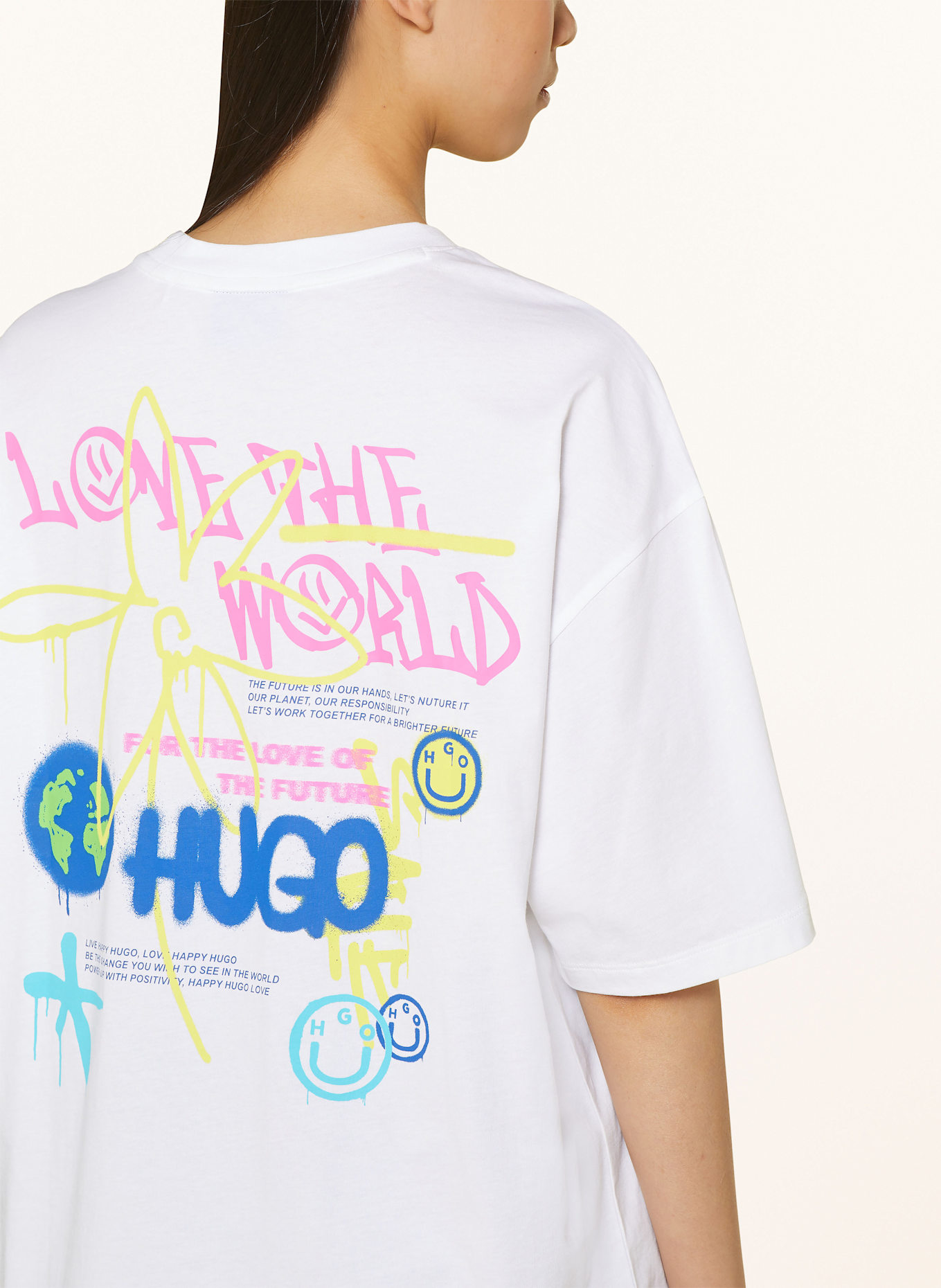 HUGO BLUE Oversized shirt, Color: WHITE (Image 4)