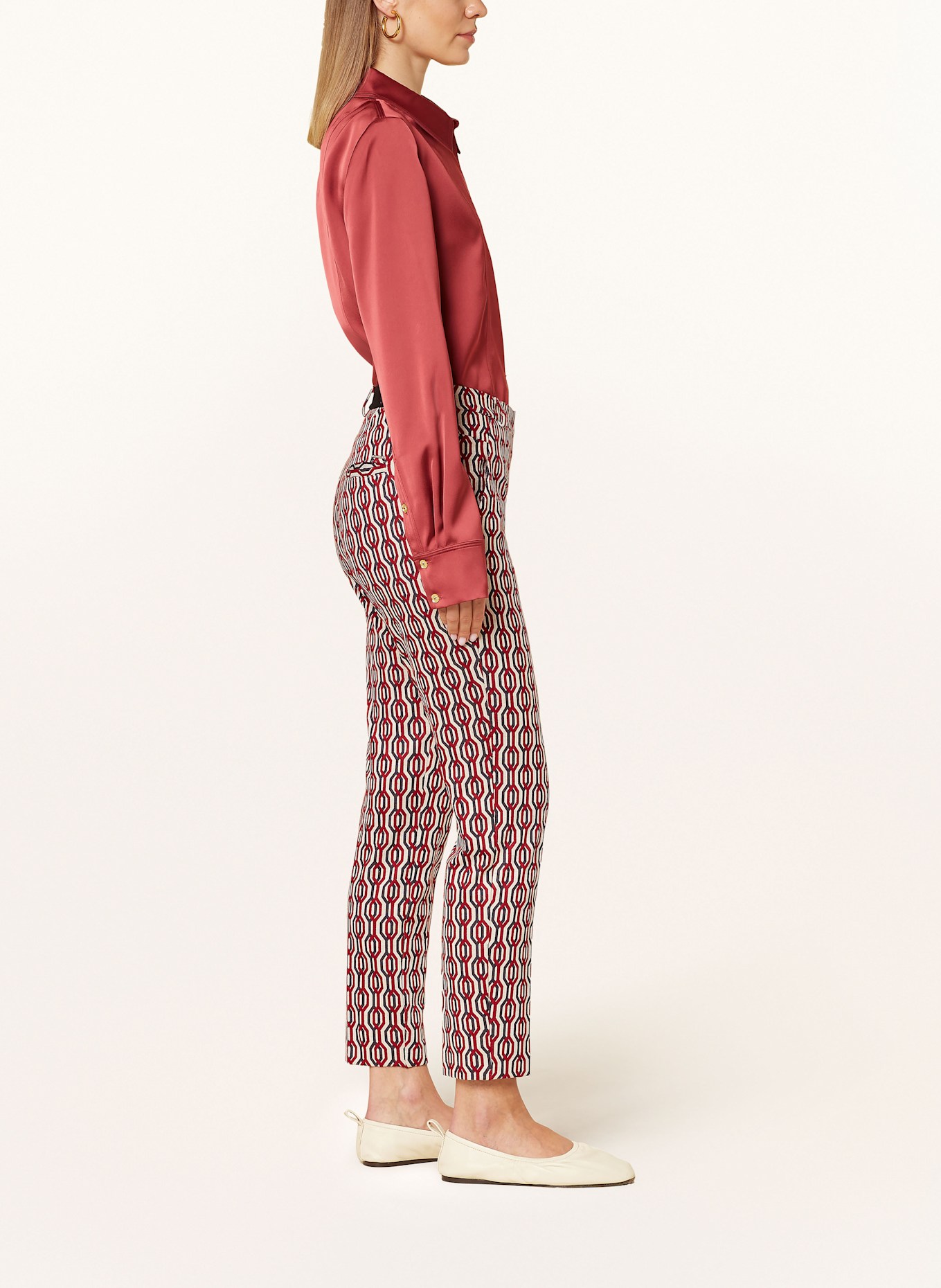 BRAX Spodnie MARON: CIEMNOCZERWONY / GRANATOWY / BEŻOWY