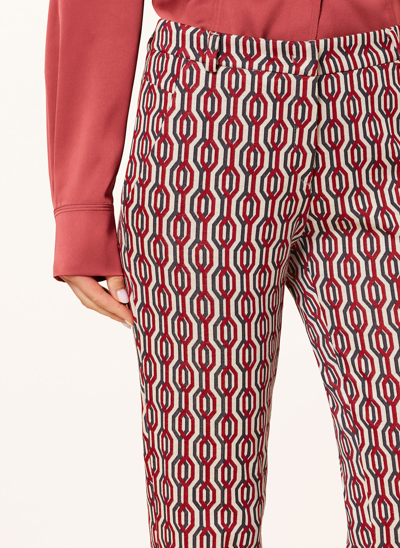 BRAX Spodnie MARON: CIEMNOCZERWONY / GRANATOWY / BEŻOWY