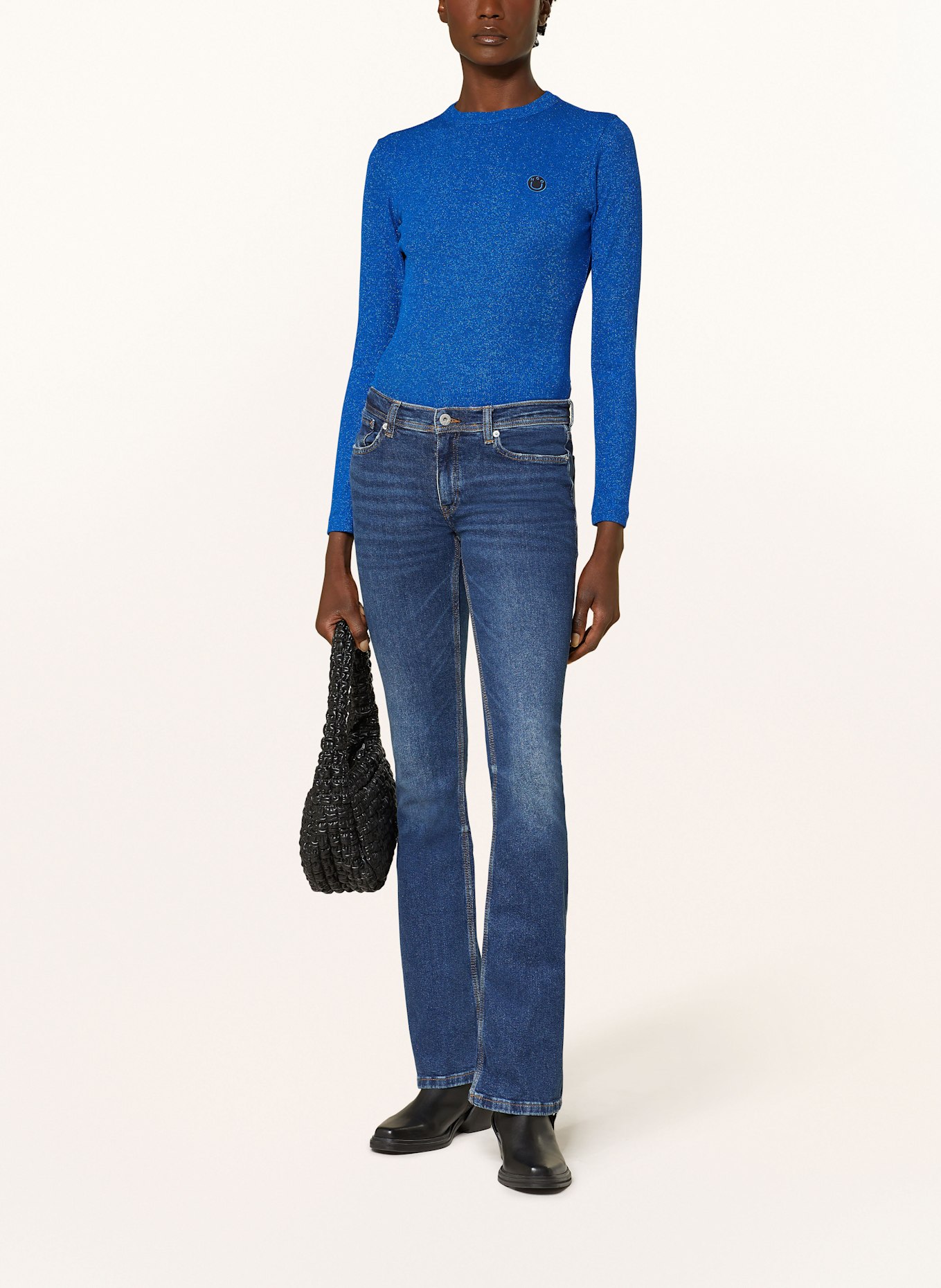HUGO BLUE Bootcut Jeans GETTI in 425 medium blue