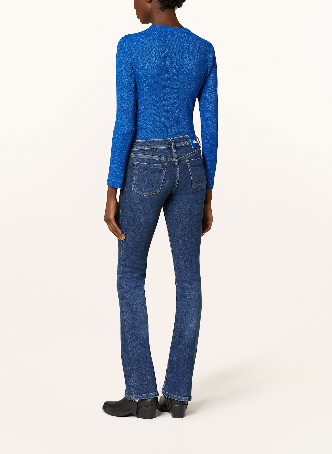 HUGO BLUE Bootcut džíny GETTI, Barva: 425 MEDIUM BLUE (Obrázek 3)