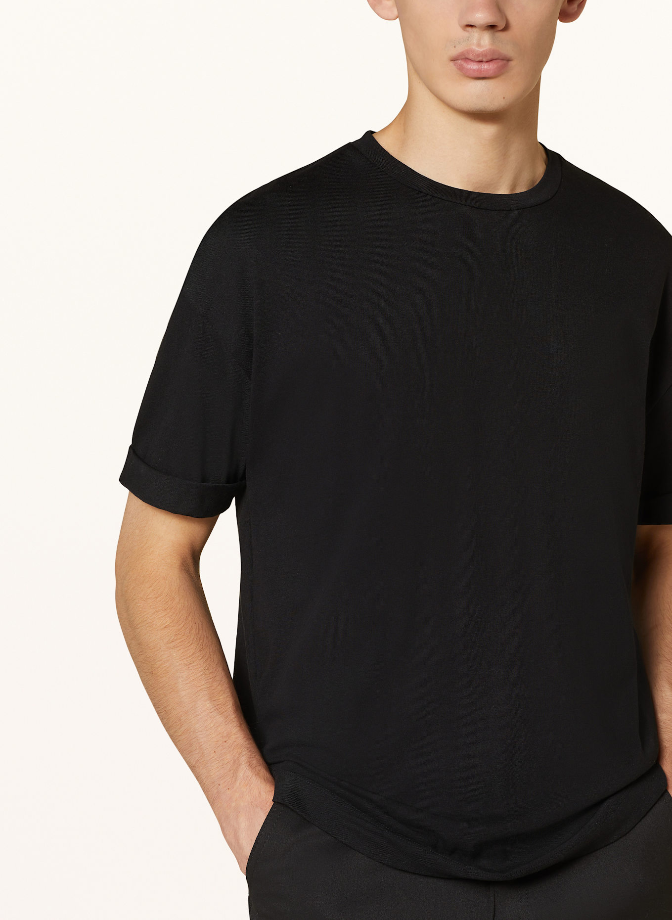 DRYKORN T-shirt THILO, Color: BLACK (Image 4)