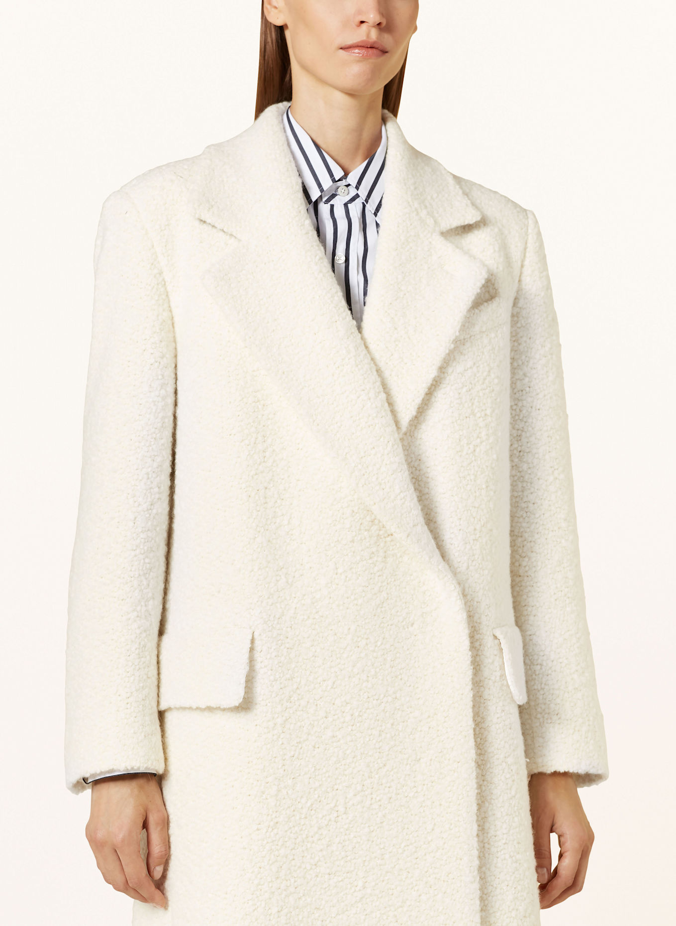 BOSS Bouclé-Mantel CADENSI: WEISS