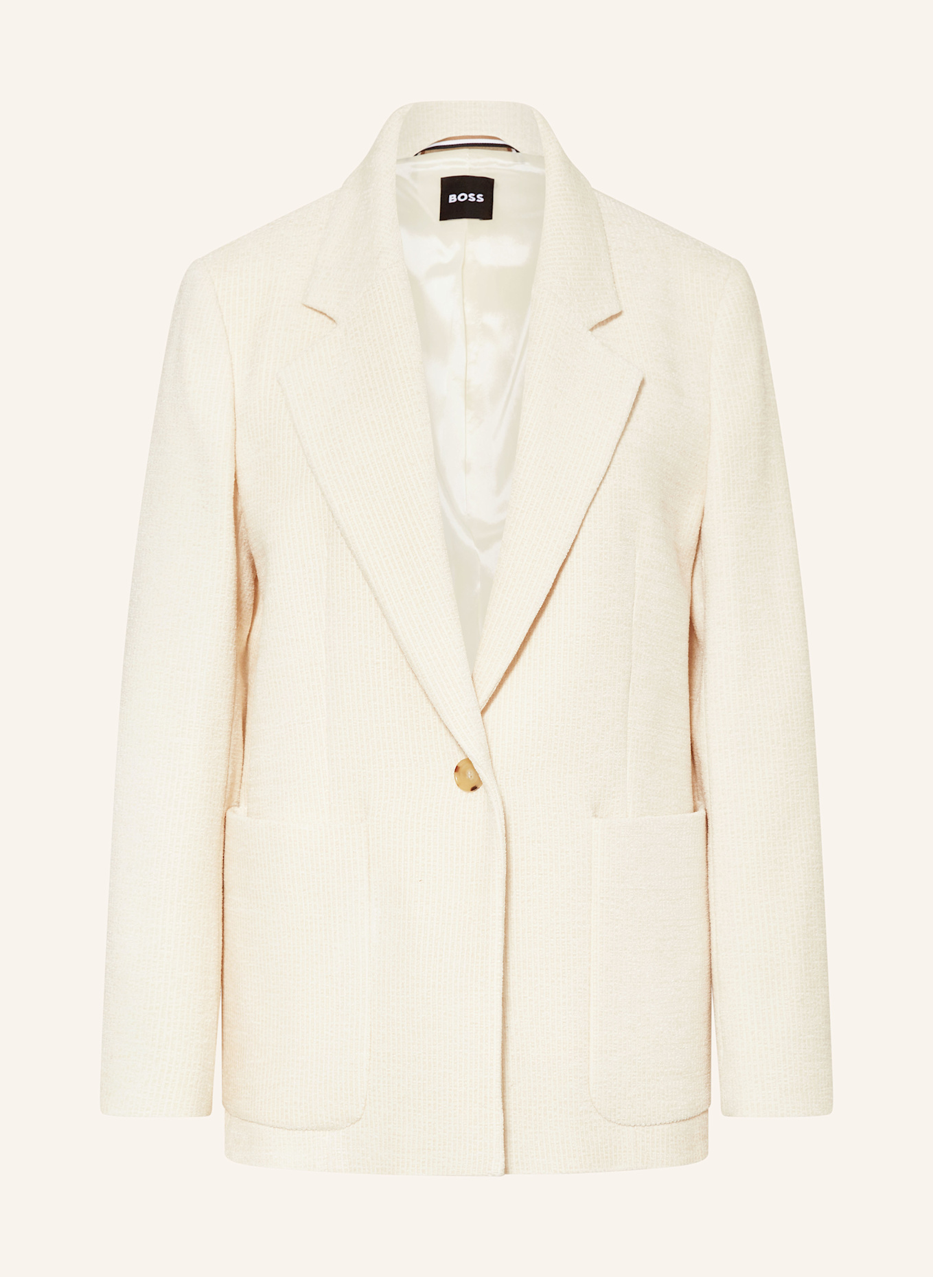 BOSS Corduroy blazer JANKA, Color: WHITE (Image 1)