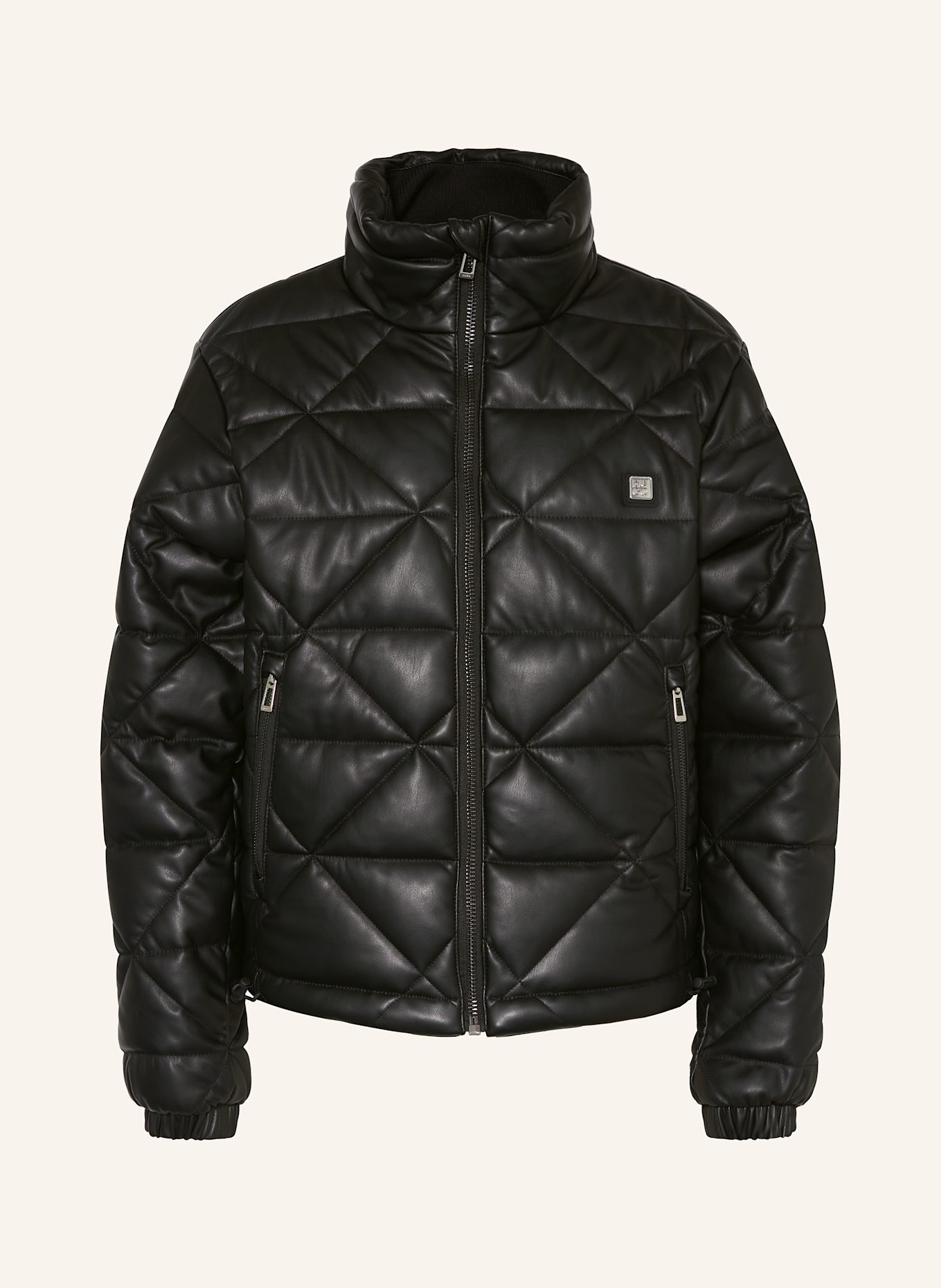 Black quilted leather discount