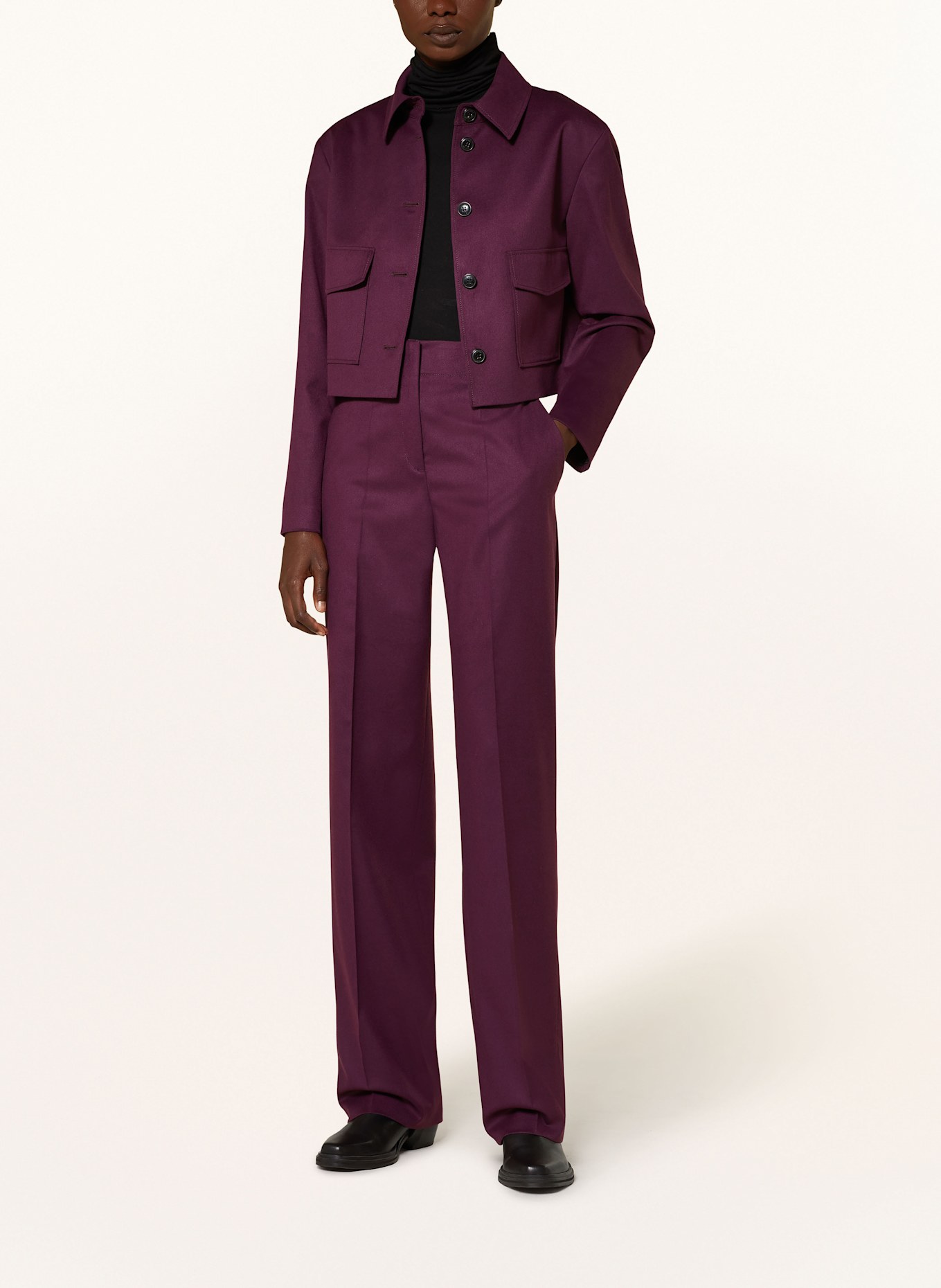 HUGO Trousers HULANA, Color: PURPLE (Image 2)