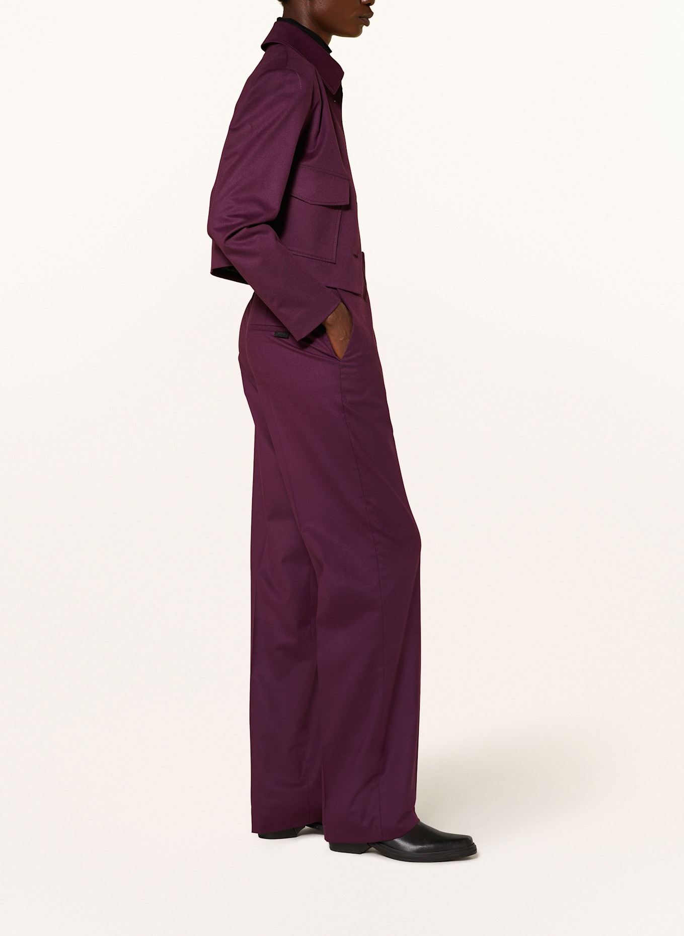 HUGO Trousers HULANA, Color: PURPLE (Image 4)