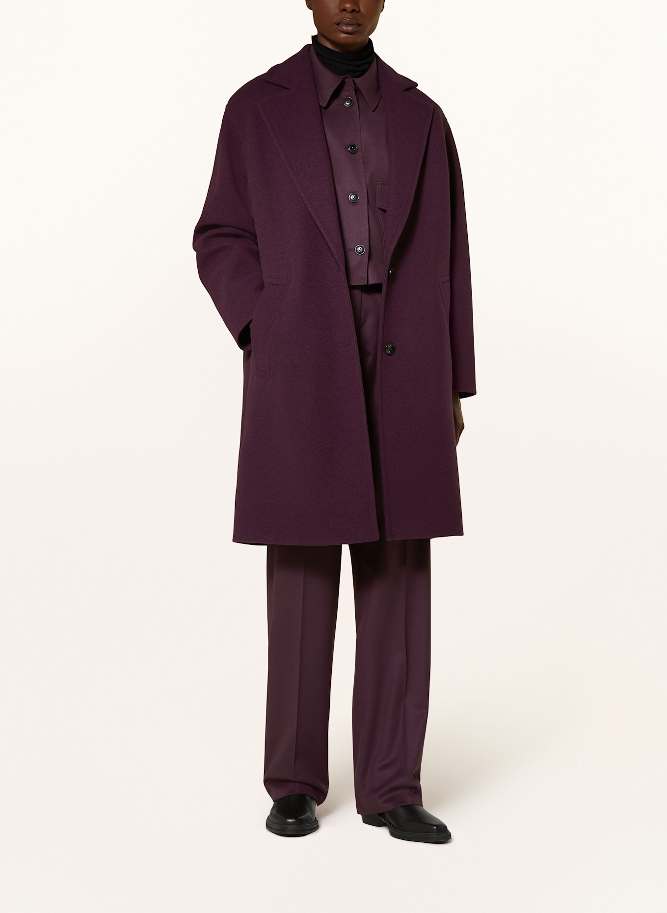 HUGO MATEA coat, Color: PURPLE (Image 2)