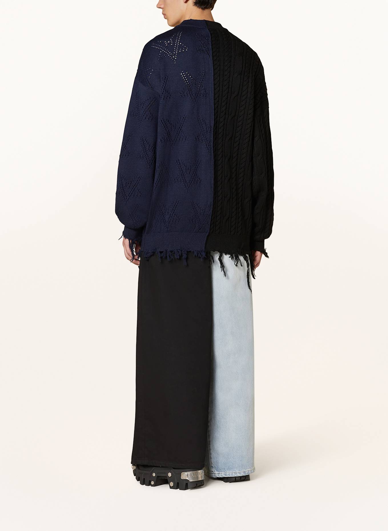 VETEMENTS Jeans Regular Fit: LIGHT BLUE / BLACK