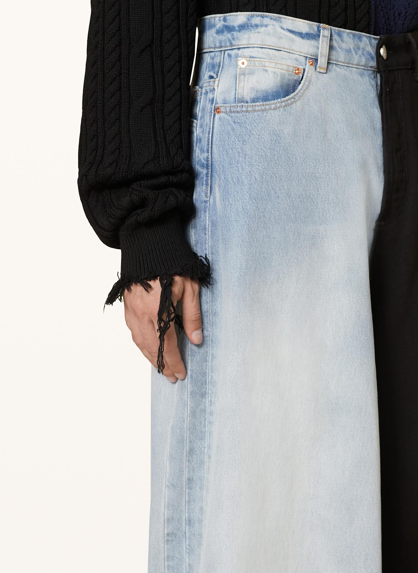 VETEMENTS Jeans Regular Fit: LIGHT BLUE / BLACK