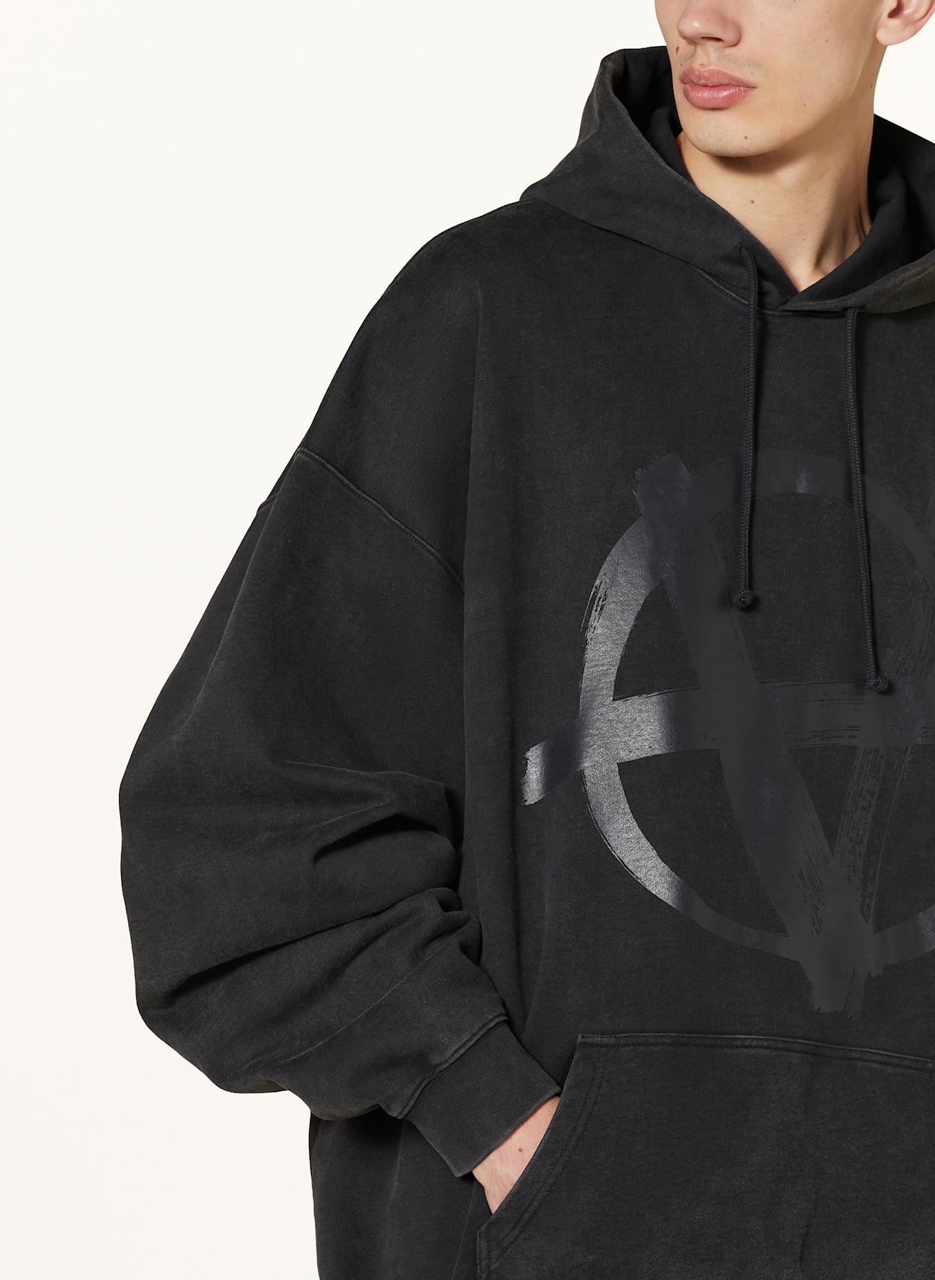 VETEMENTS Oversized-Hoodie, Farbe: SCHWARZ/ DUNKELGRAU (Bild 5)