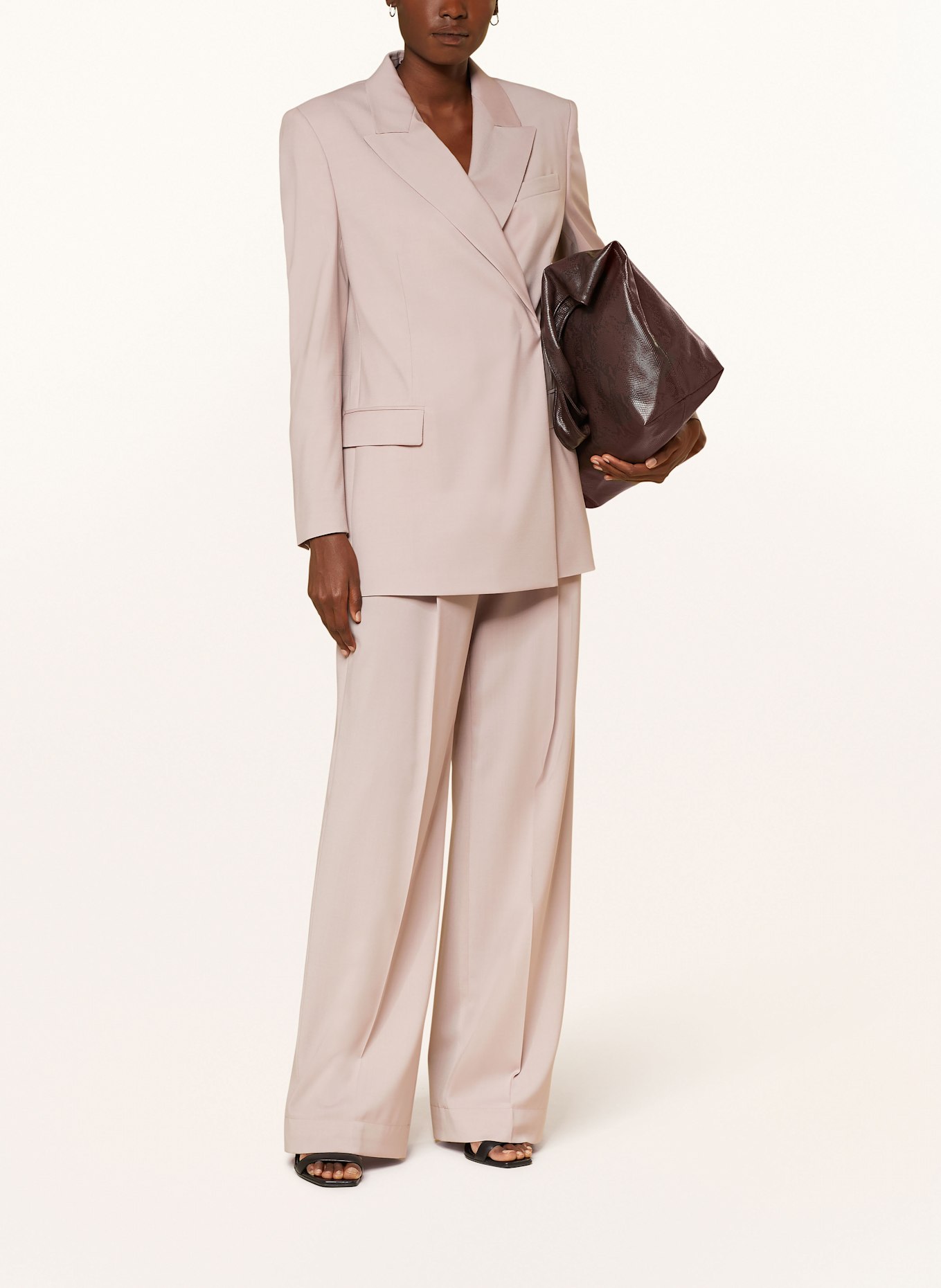 BOSS Wide leg trousers TRAVERSE, Color: DUSKY PINK (Image 2)