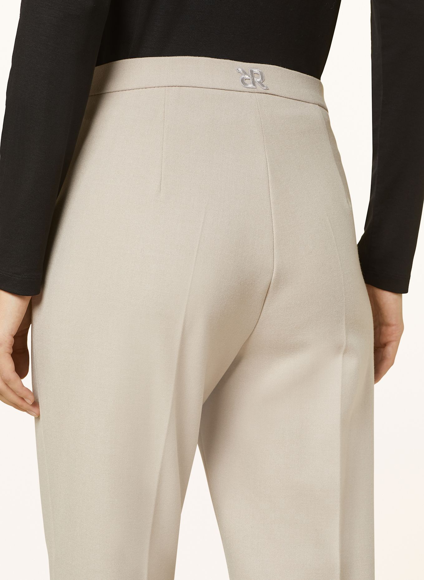 RAFFAELLO ROSSI DORO flannel trousers, Color: LIGHT GRAY (Image 5)