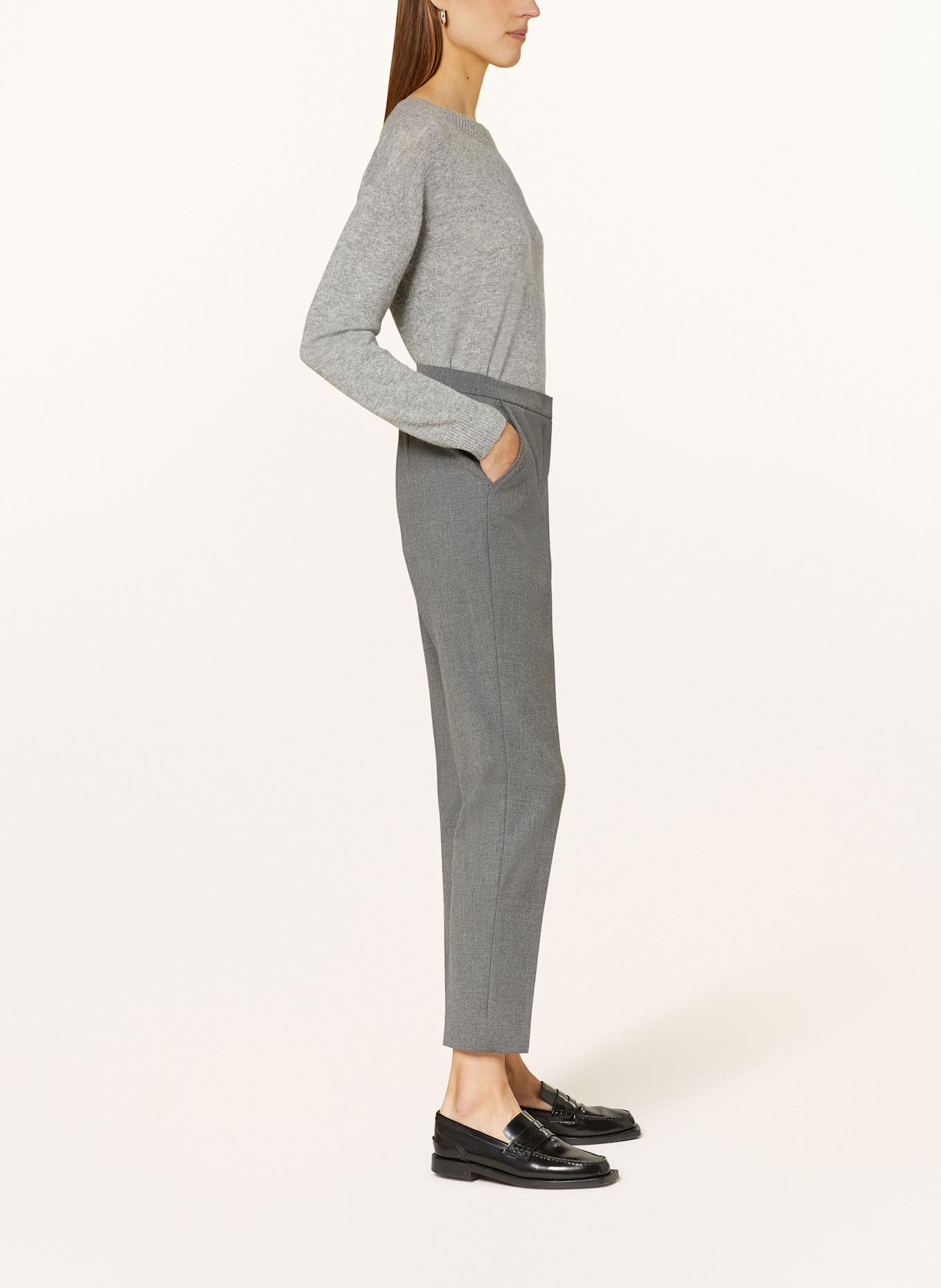 RAFFAELLO ROSSI DORO flannel trousers, Color: GRAY (Image 4)