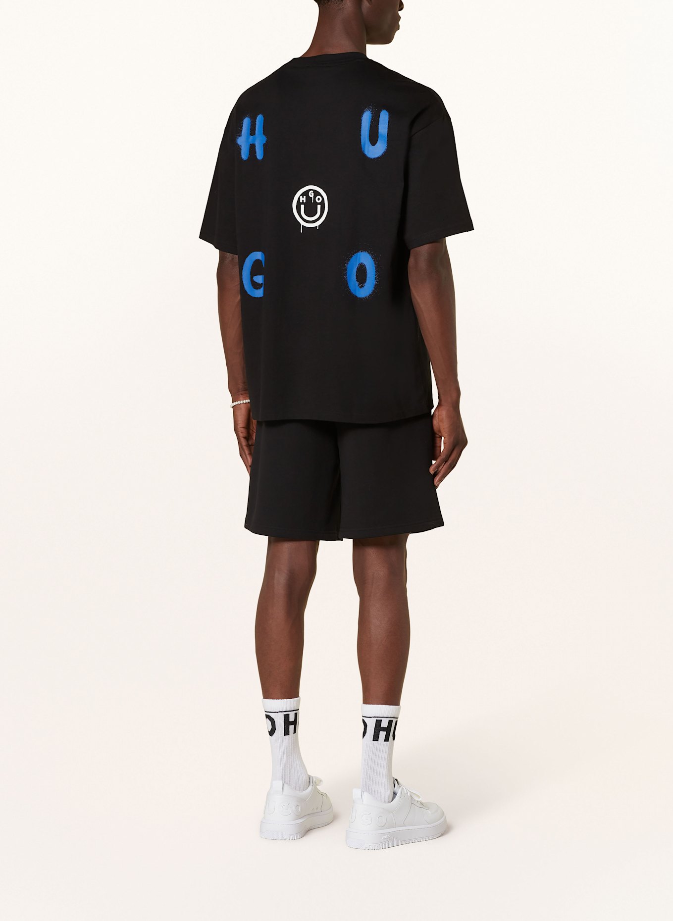 HUGO BLUE T-shirt NIMAYLITI, Color: BLACK/ BLUE/ WHITE (Image 3)