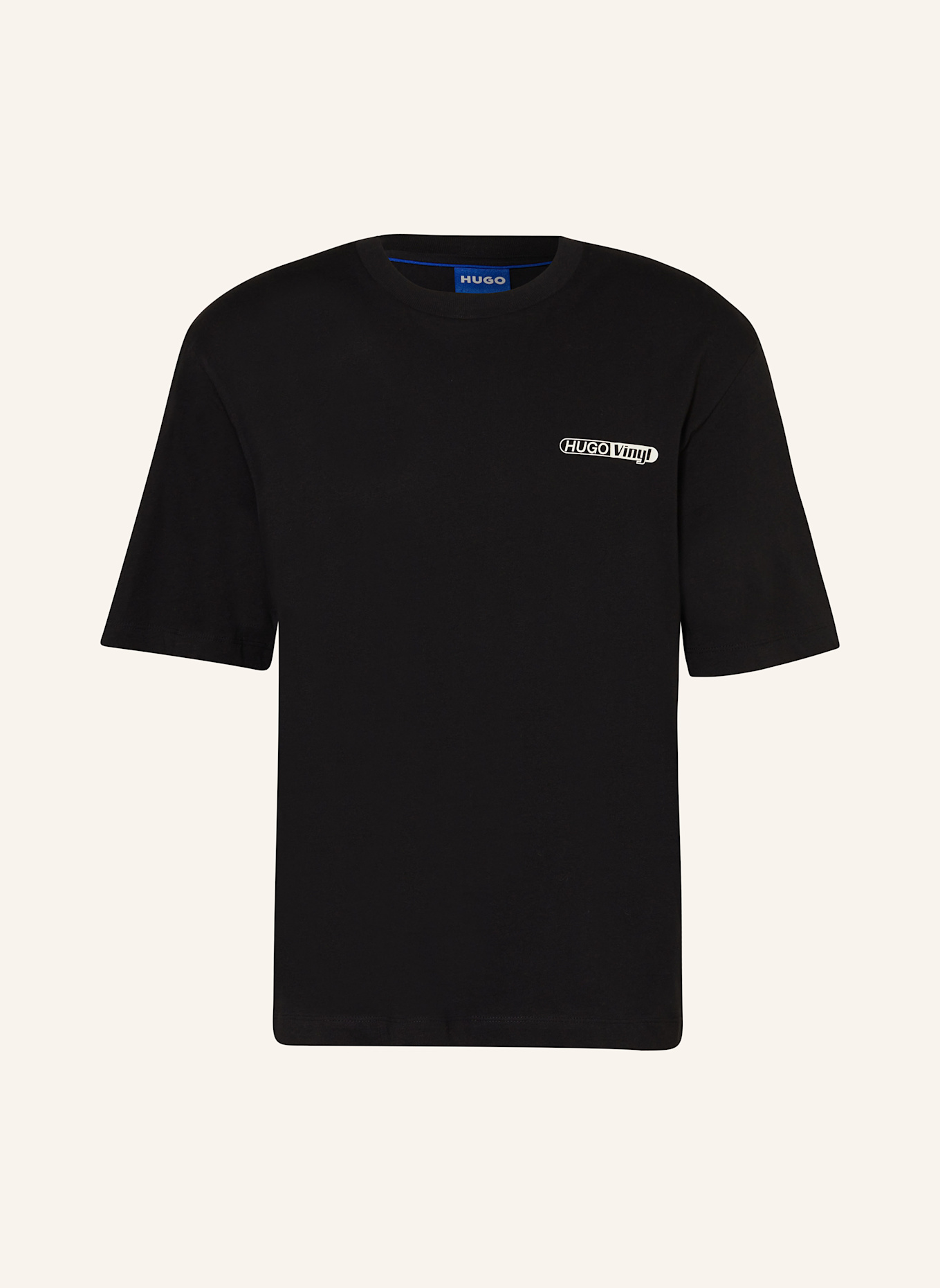 HUGO BLUE T-shirt NECORDYL in black
