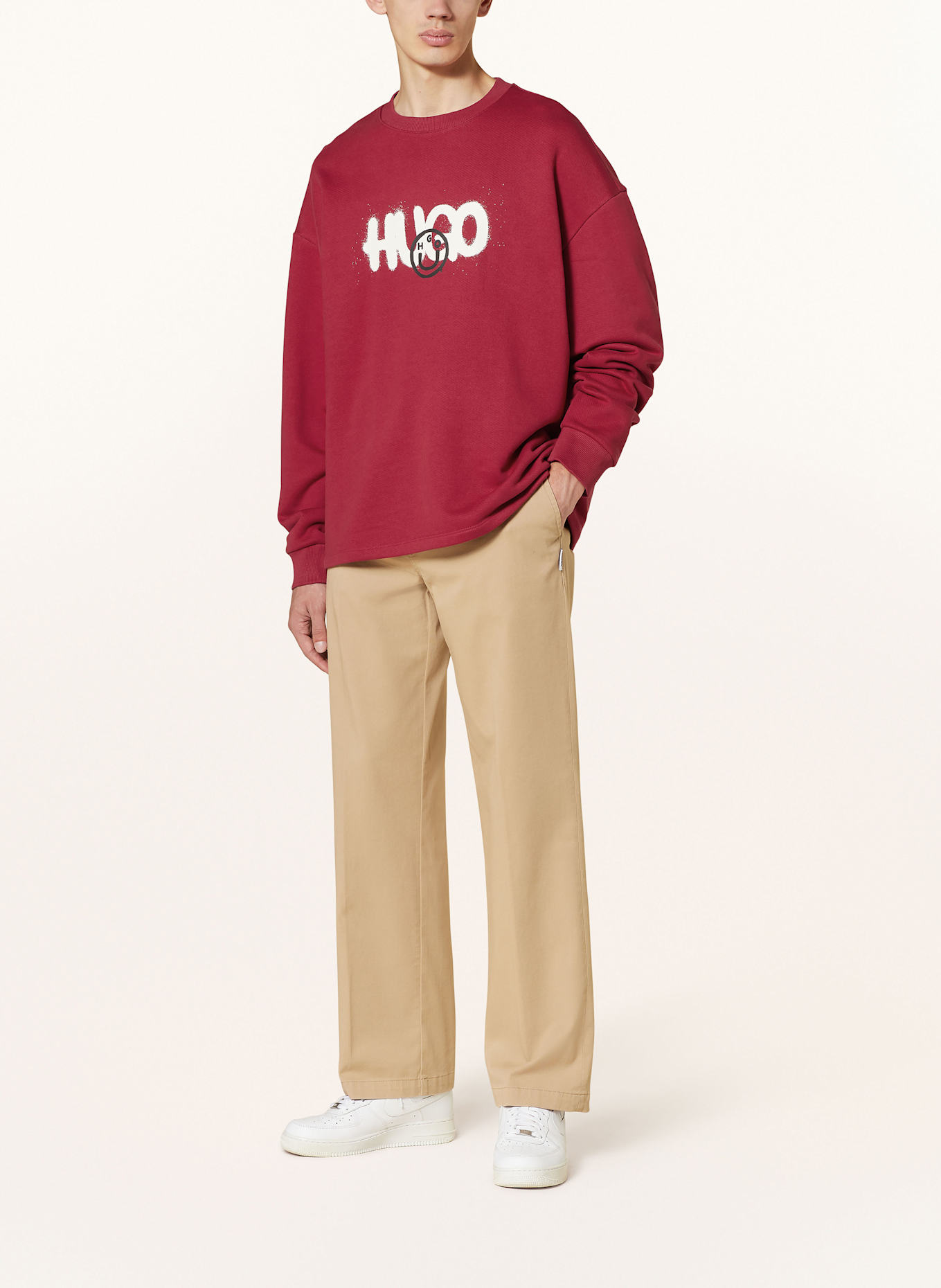 HUGO BLUE NIMAYLONG sweatshirt: Womens Long Sleeve Shirred Shirt