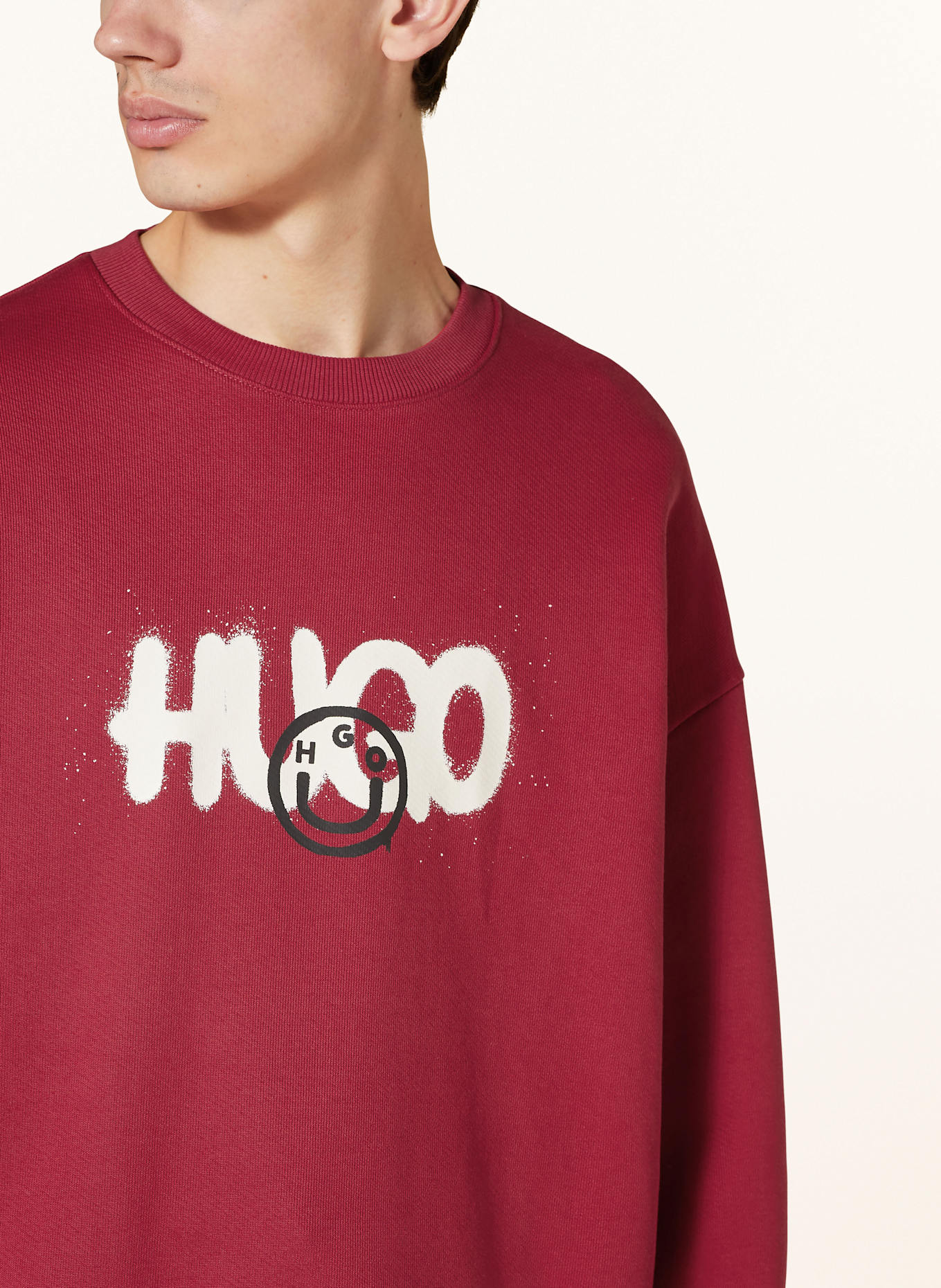 HUGO BLUE NIMAYLONG sweatshirt: Womens Long Sleeve Shirred Shirt