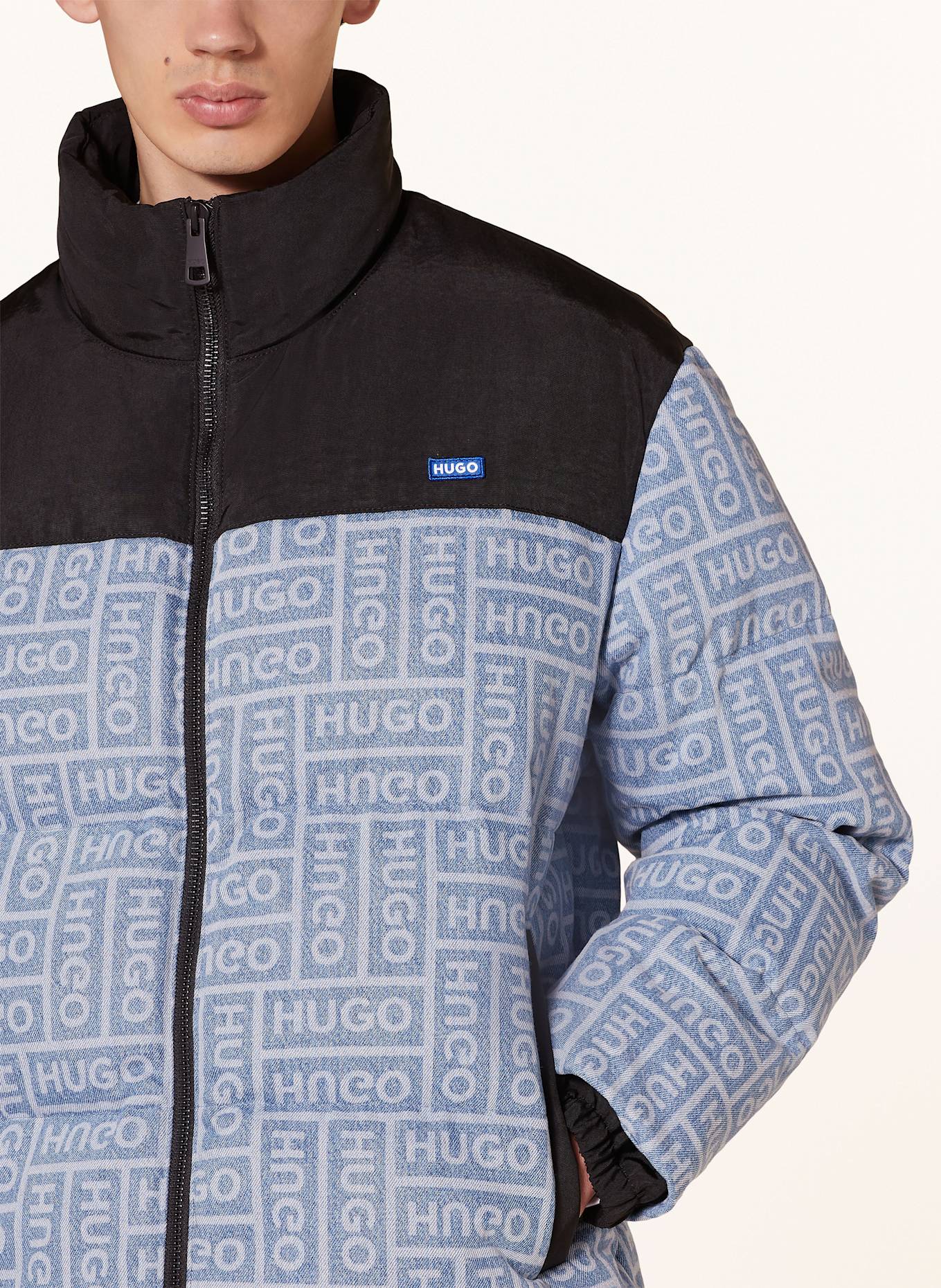HUGO BLUE Steppjacke BYRES2441, Farbe: BLAU/ SCHWARZ (Bild 4)