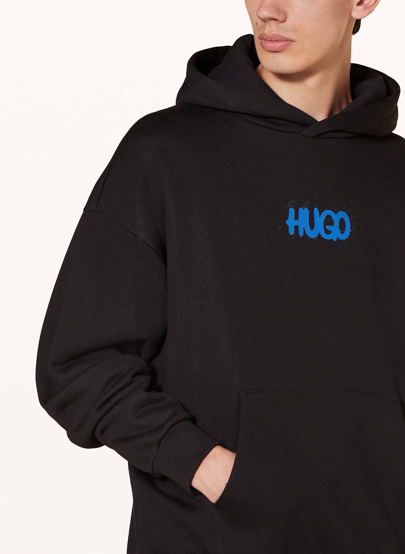 HUGO BLUE Hoodie NIMAYHO, Color: BLACK (Image 5)