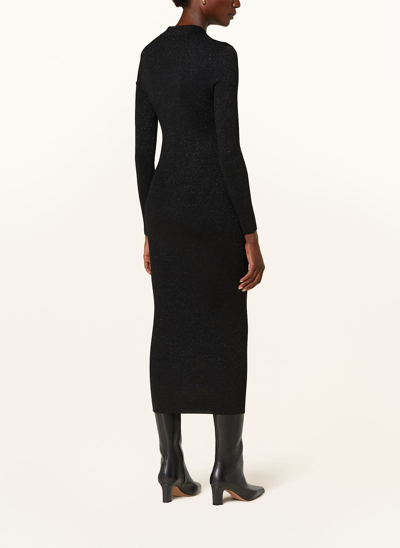 Max Mara Knit dress FRAIS with glitter thread: BLACK (Image 3)