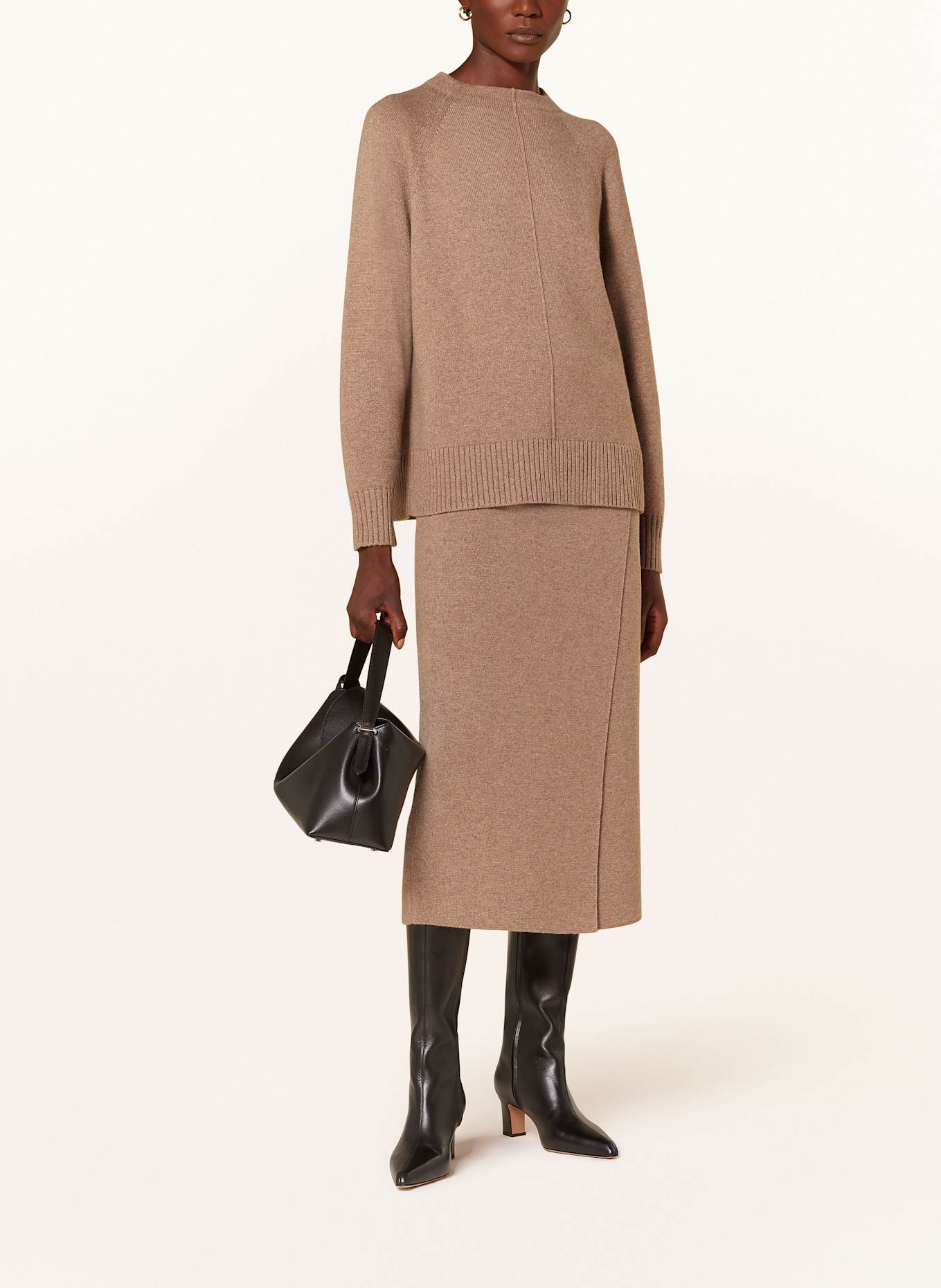 Max Mara Strickrock UMBRIA mit Cashmere: HELLBRAUN (Bild 2)