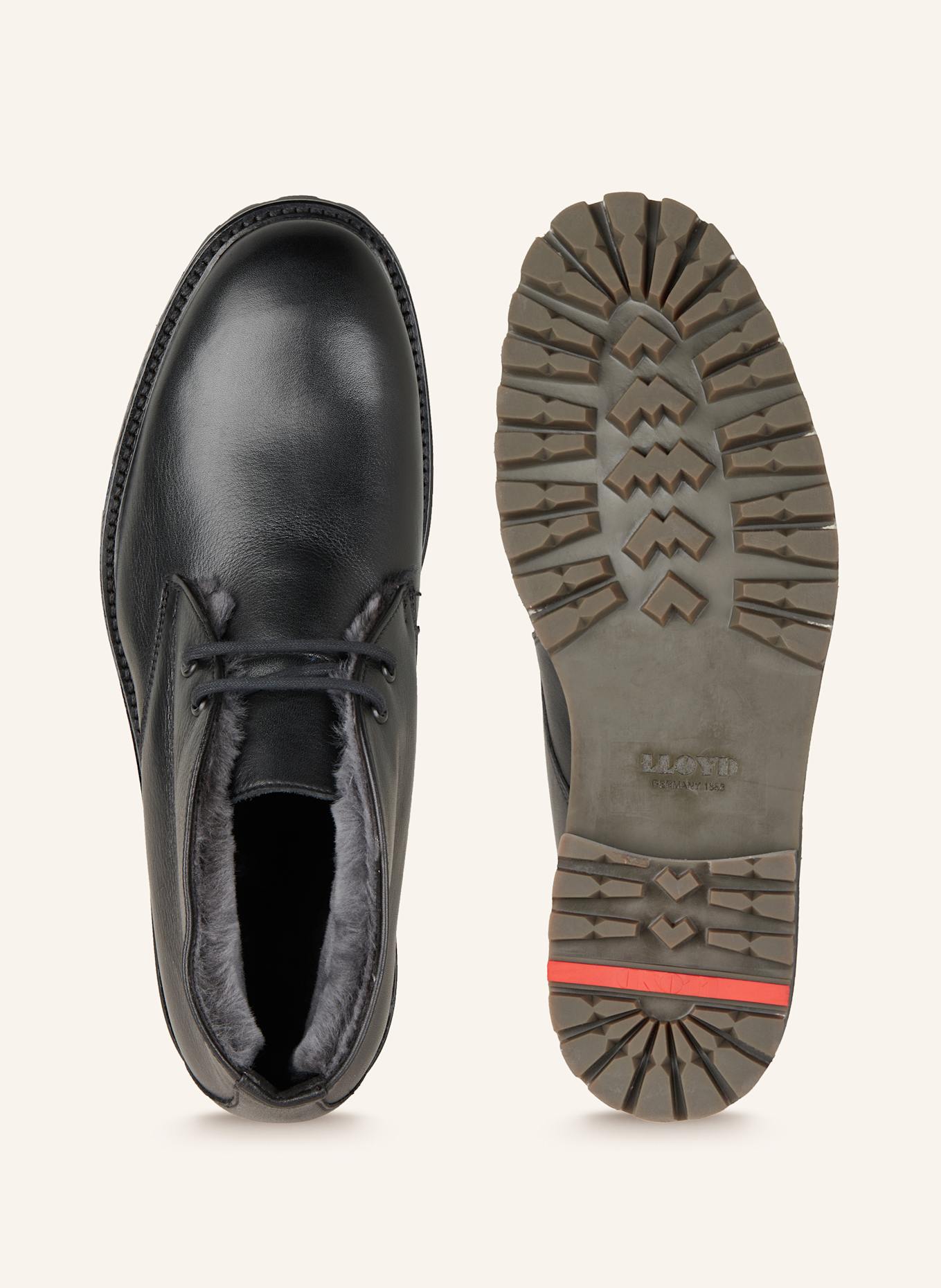 LLOYD Buty sznurowane OXFORD: CZARNY