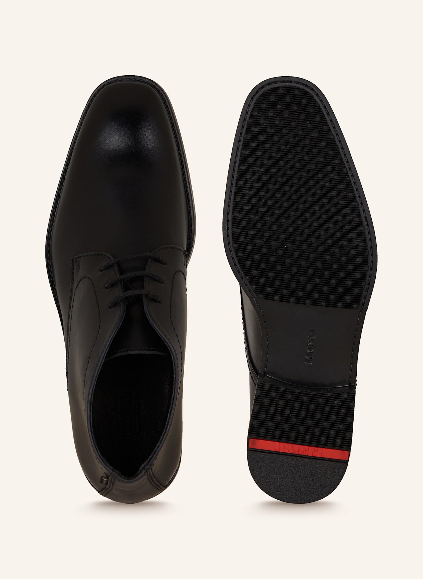 LLOYD Botki zamszowe VERIA: CZARNY