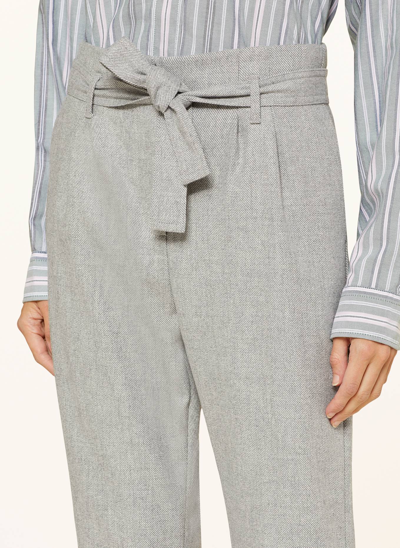 BOSS tASHAINA 7/8 trousers in a denim look, Color: SILVER (Image 5)