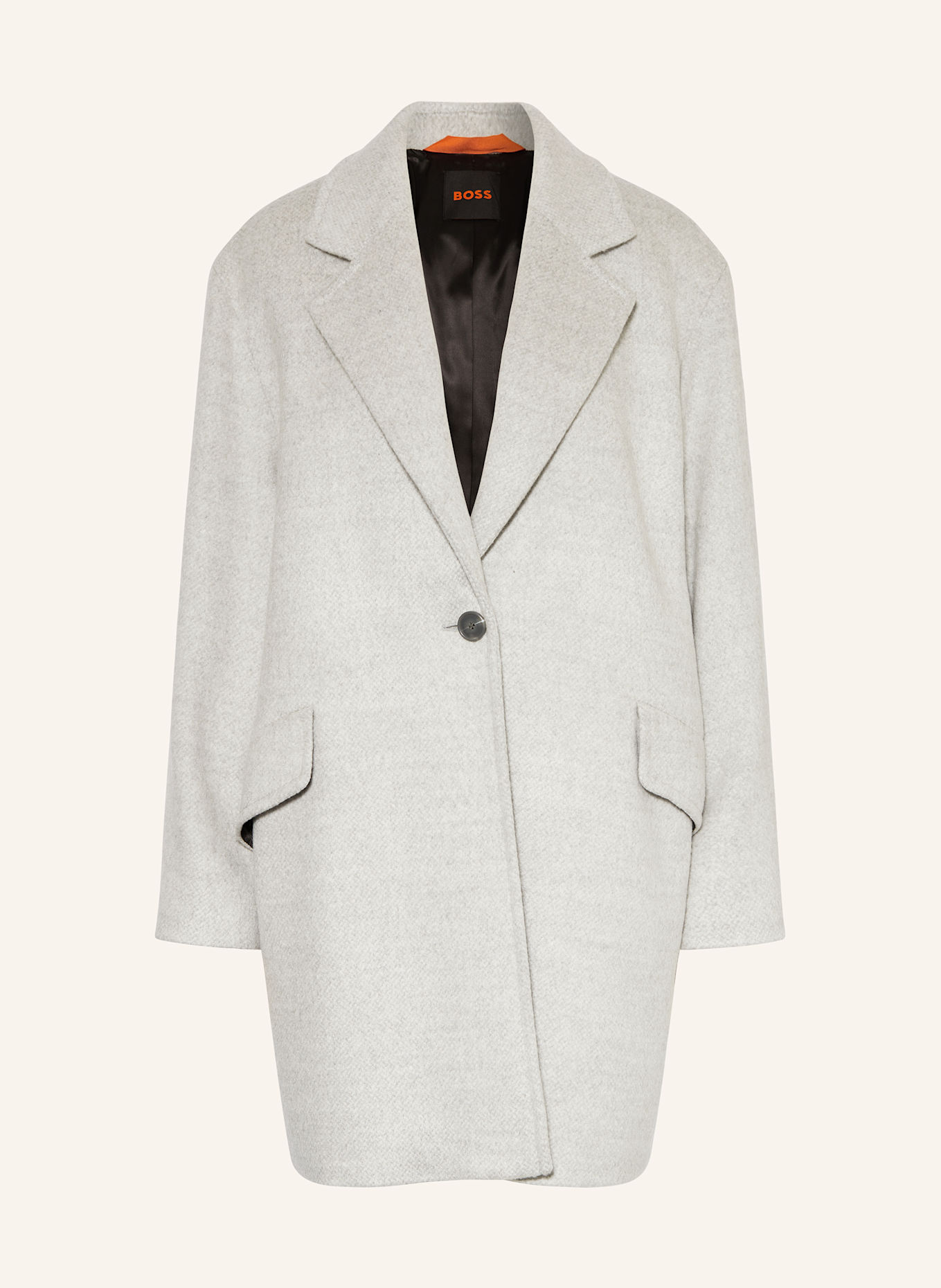 BOSS CALESARA coat: LIGHT GRAY