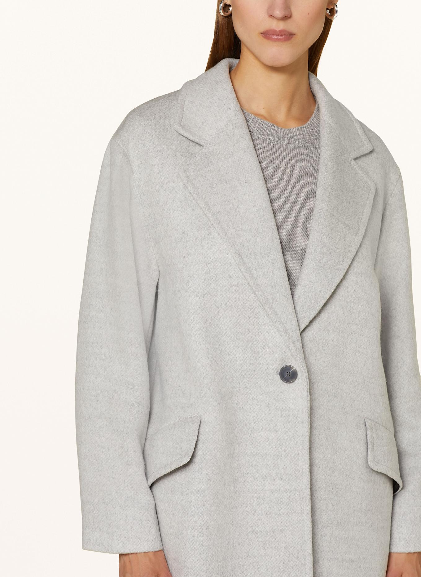 BOSS CALESARA coat: LIGHT GRAY