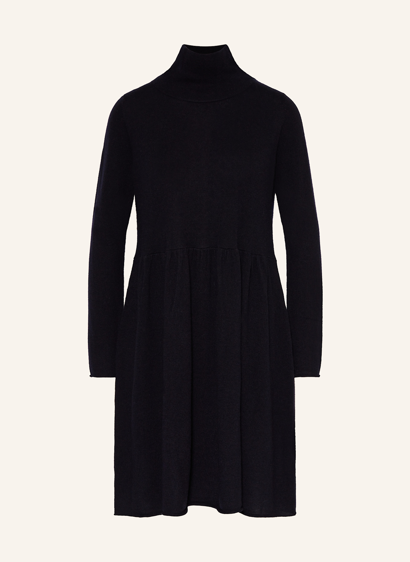 ALLUDE Knit dress with cashmere: DARK BLUE