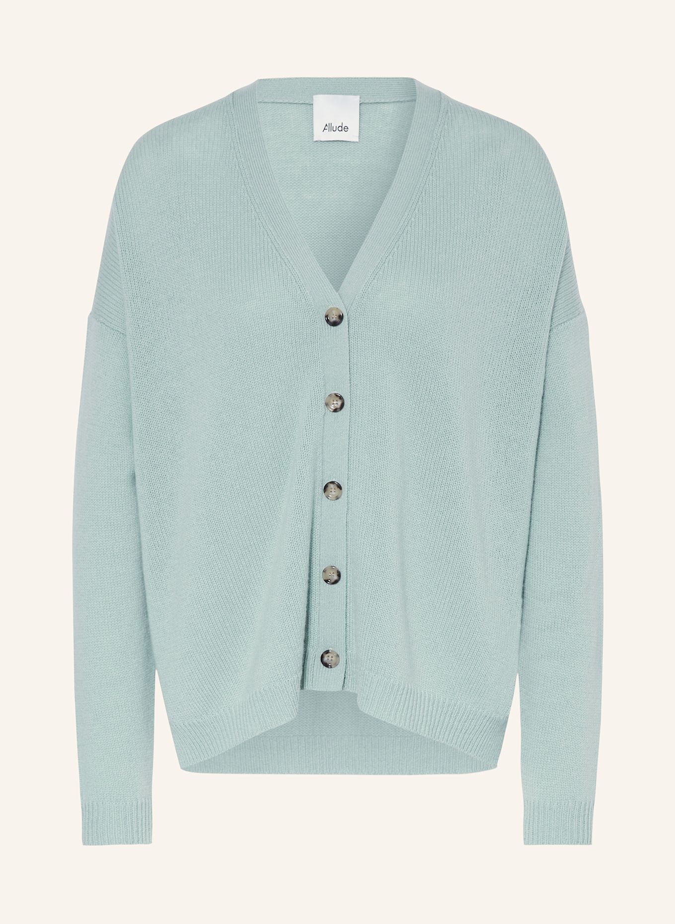 ALLUDE Cashmere cardigan, Color: MINT (Image 1)