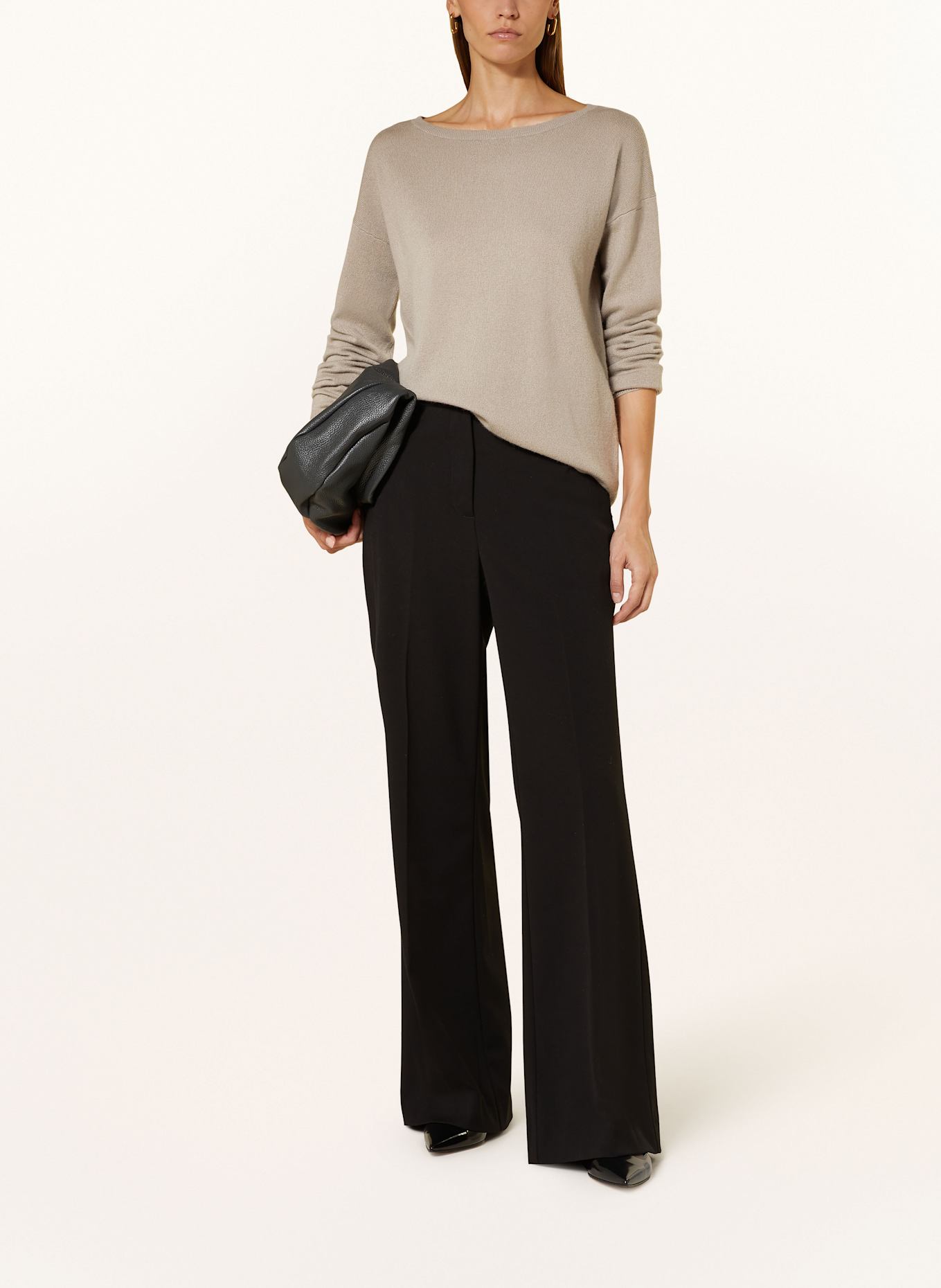 ALLUDE Cashmere sweater, Color: TAUPE (Image 2)