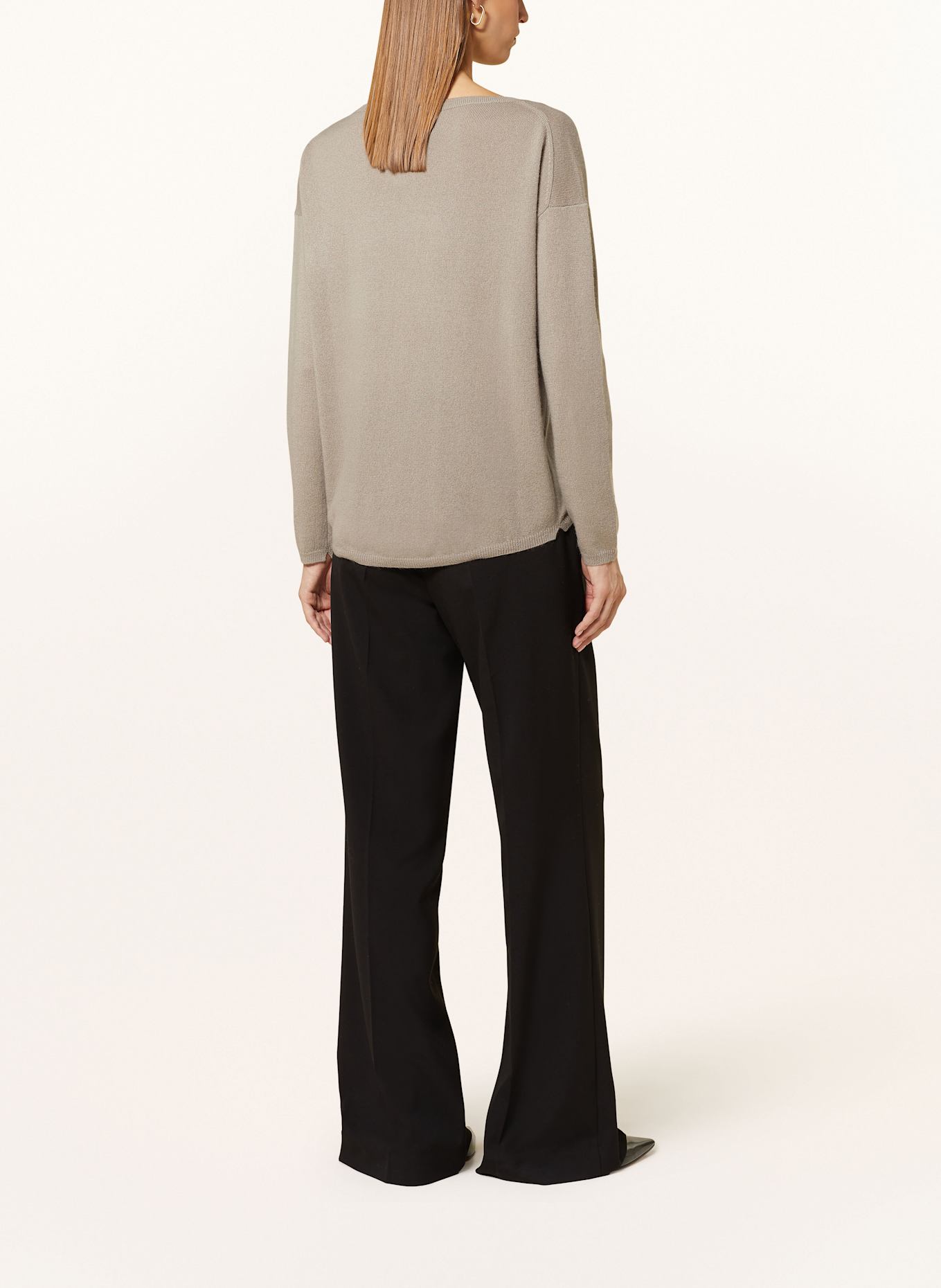 ALLUDE Cashmere sweater, Color: TAUPE (Image 3)