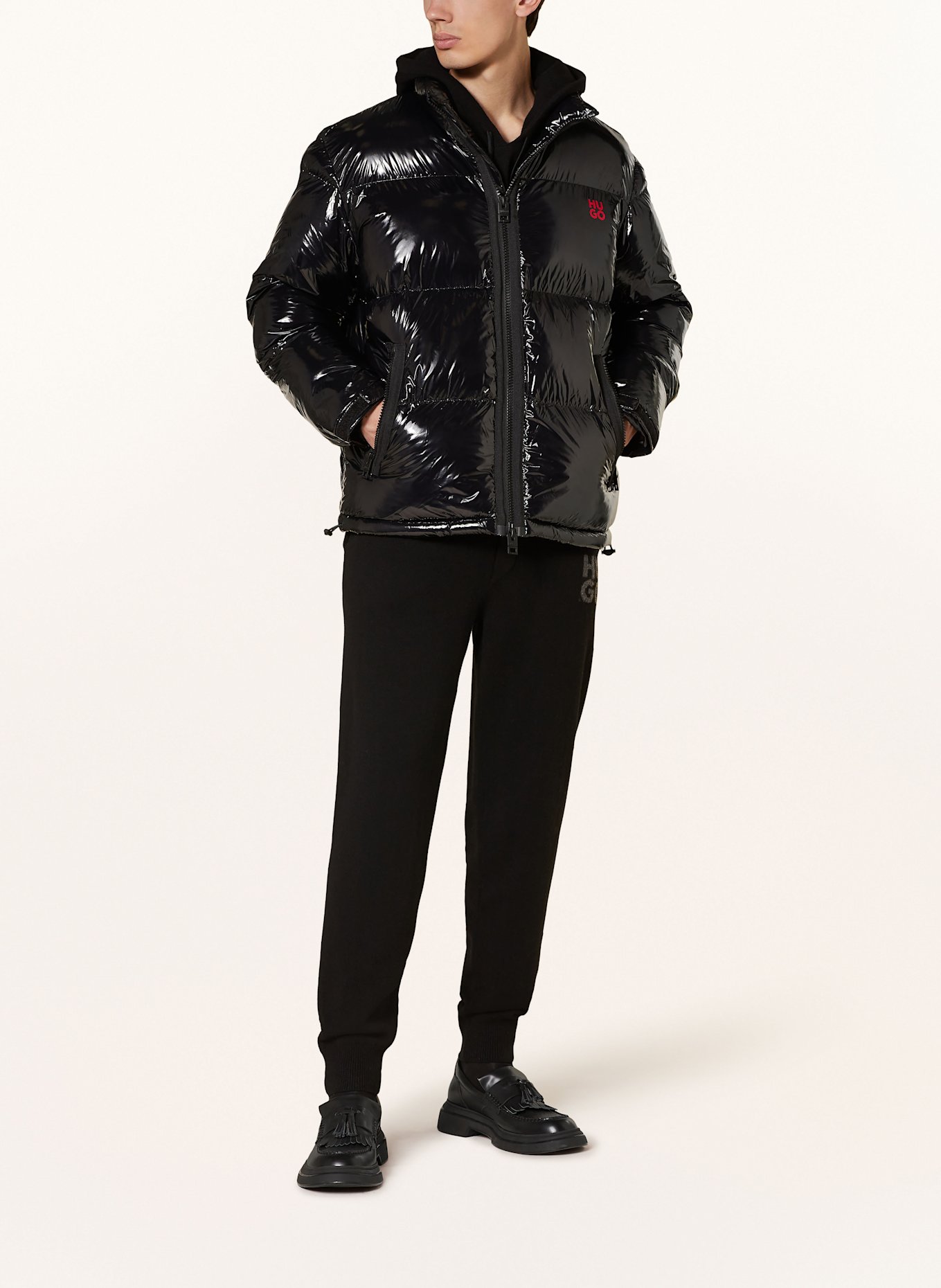 HUGO Steppjacke BIRON: SCHWARZ