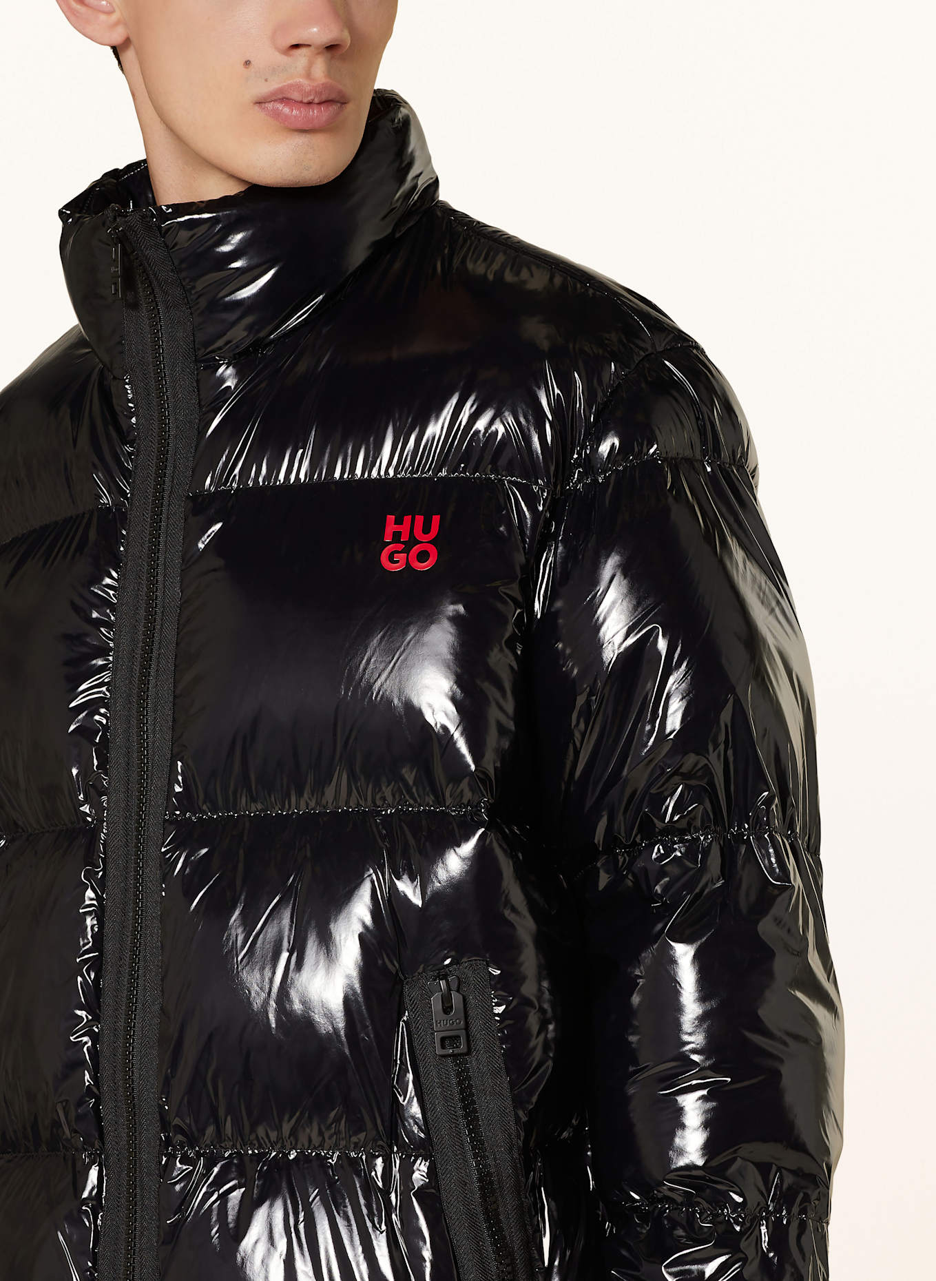 HUGO Steppjacke BIRON: SCHWARZ