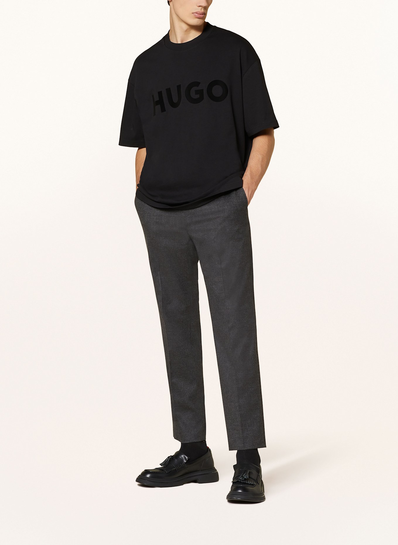 HUGO T-Shirt DINKEE: SCHWARZ