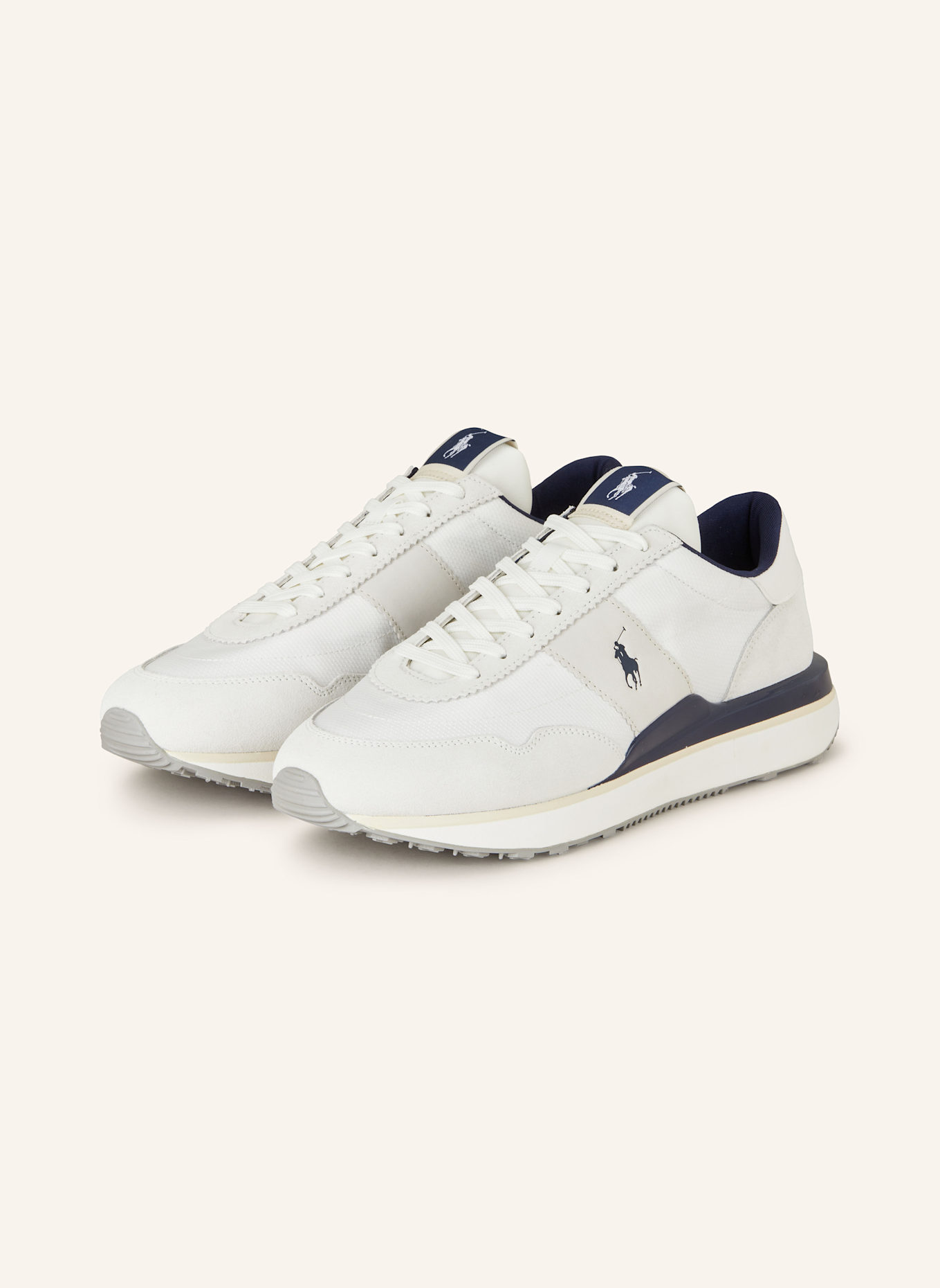 POLO RALPH LAUREN Sneakers, Color: WHITE/ LIGHT GRAY/ DARK BLUE (Image 1)