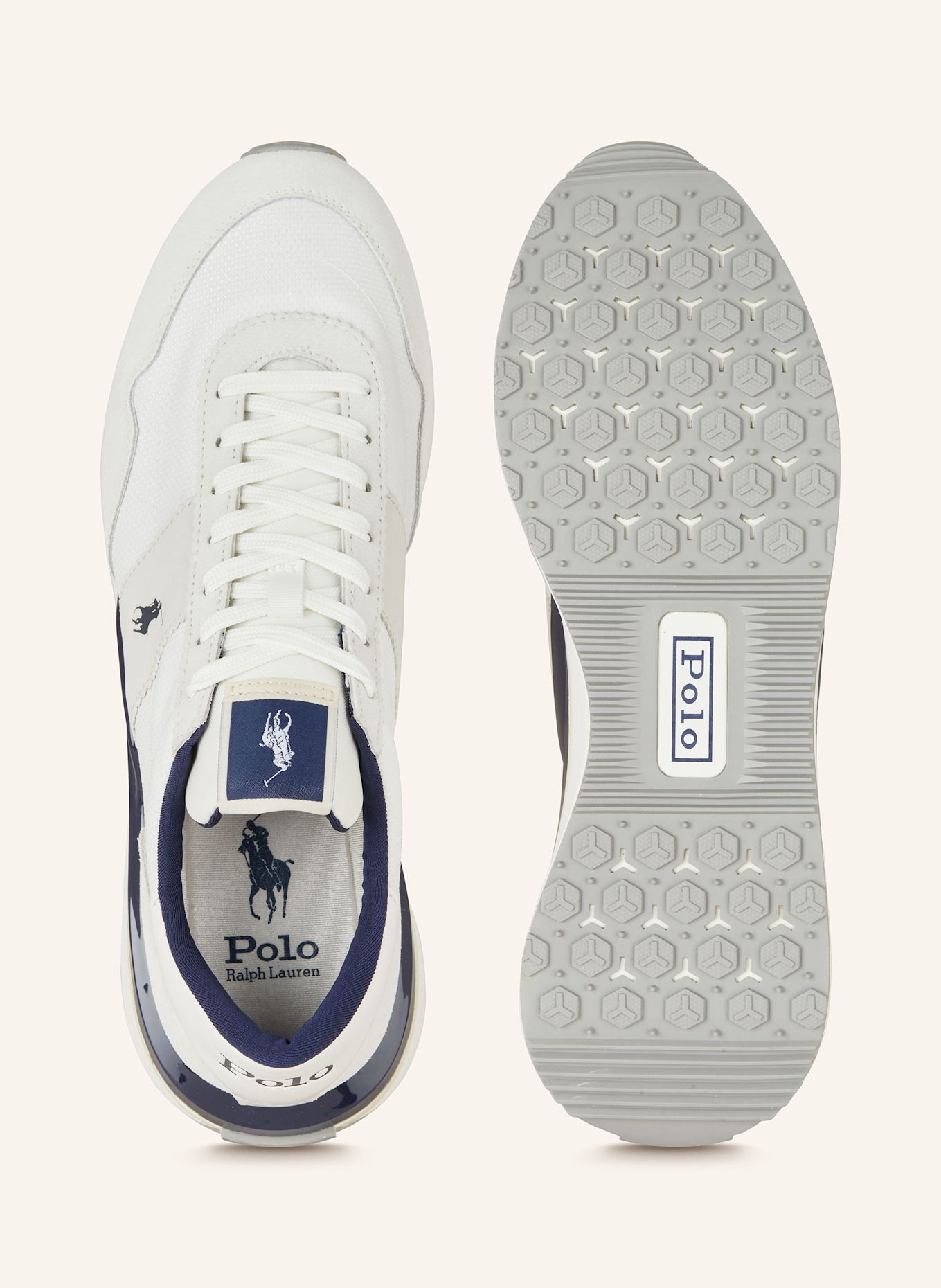 POLO RALPH LAUREN Sneakers, Color: WHITE/ LIGHT GRAY/ DARK BLUE (Image 5)