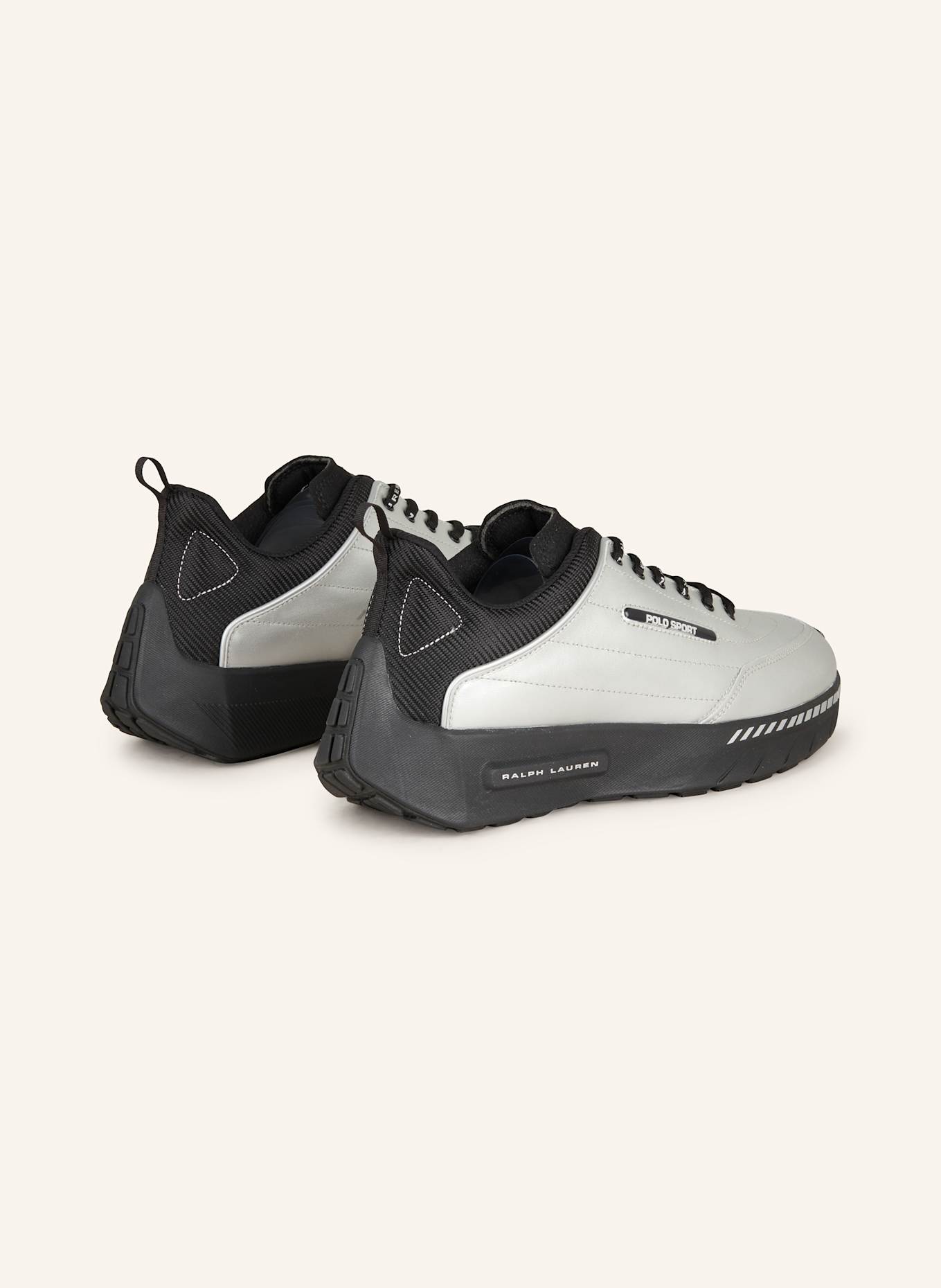 POLO SPORT Sneaker in silber schwarz