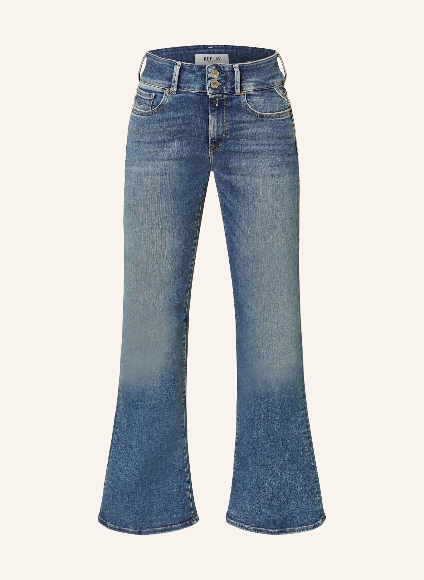 REPLAY Flared jeans, Color: 009 MEDIUM BLUE (Image 1)