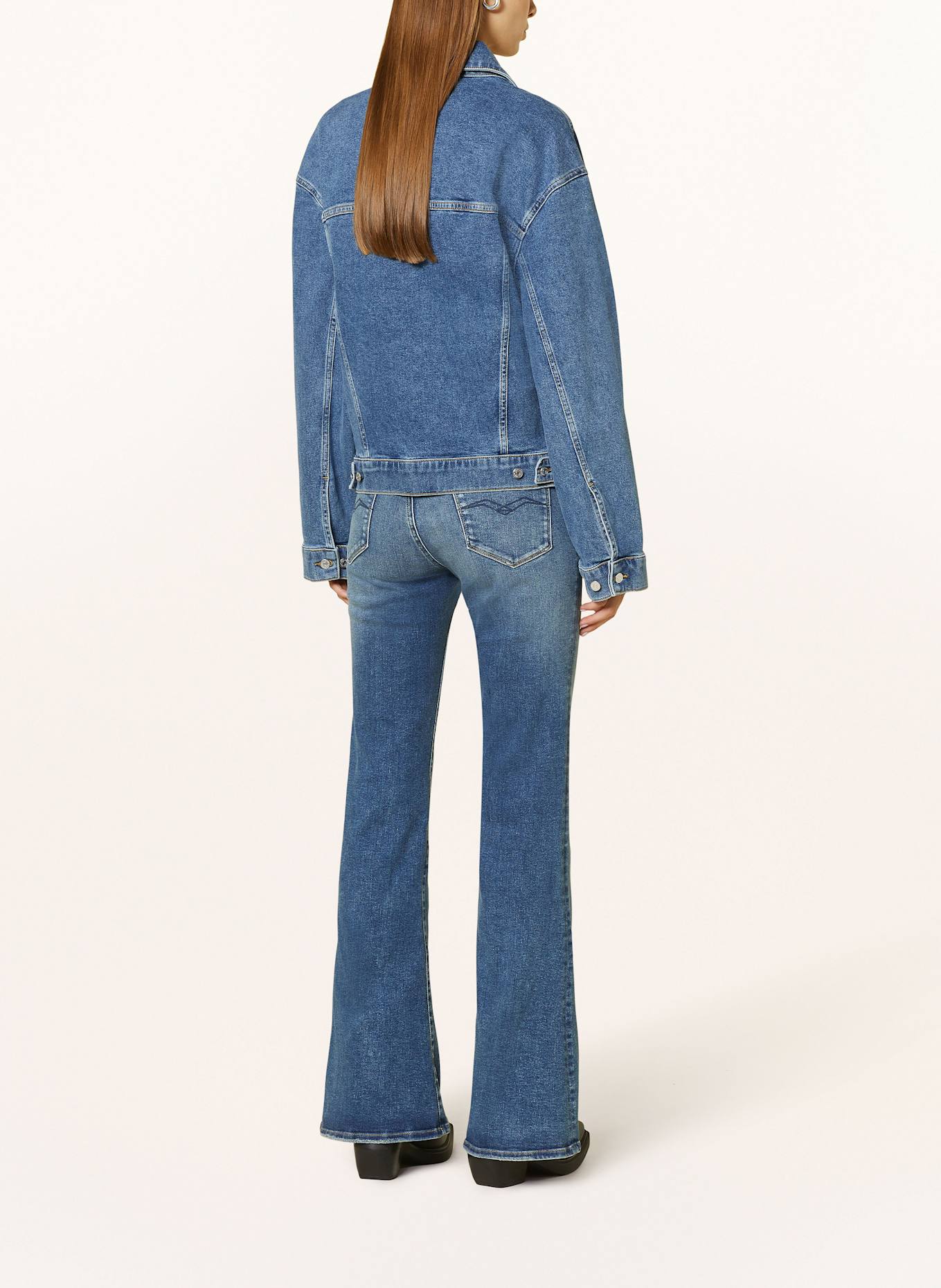 REPLAY Flared jeans, Color: 009 MEDIUM BLUE (Image 3)