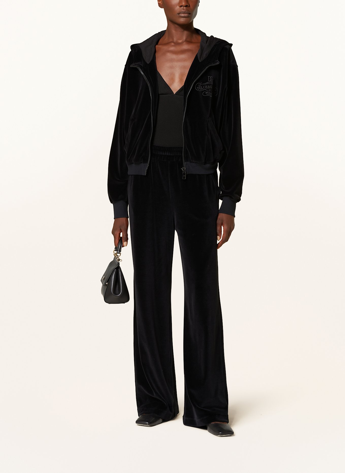 DOLCE & GABBANA Nickijacke: SCHWARZ