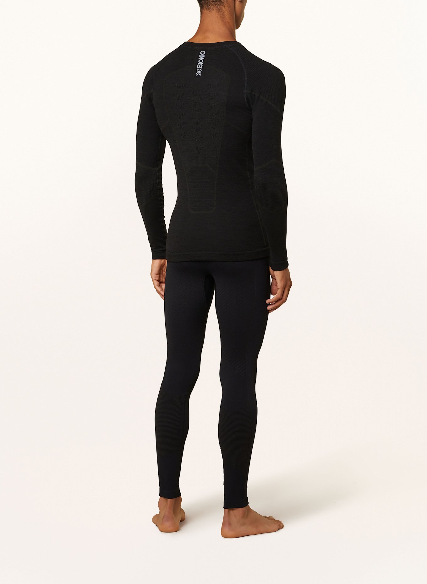 X-BIONIC SYMBIO MERINO functional underwear shirt made from merino wool: BLACK
