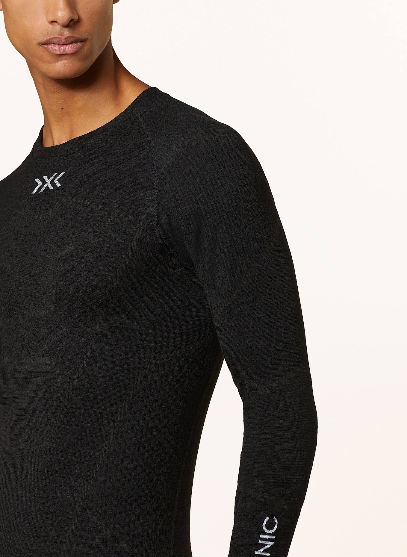 X-BIONIC SYMBIO MERINO functional underwear shirt made from merino wool: BLACK